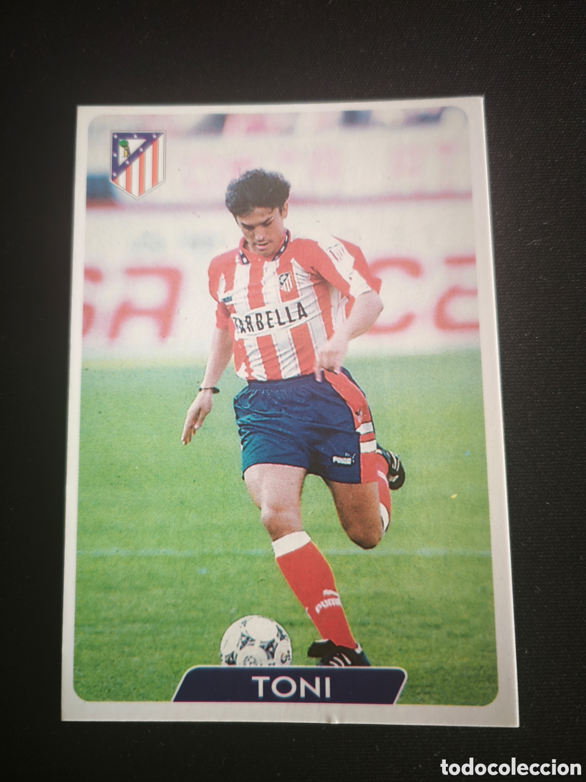 Cromos de F&uacute;tbol: 239 Toni Atletico Madrid LAS FICHAS DE LA LIGA MUNDICROMO 1995 1996 95 96