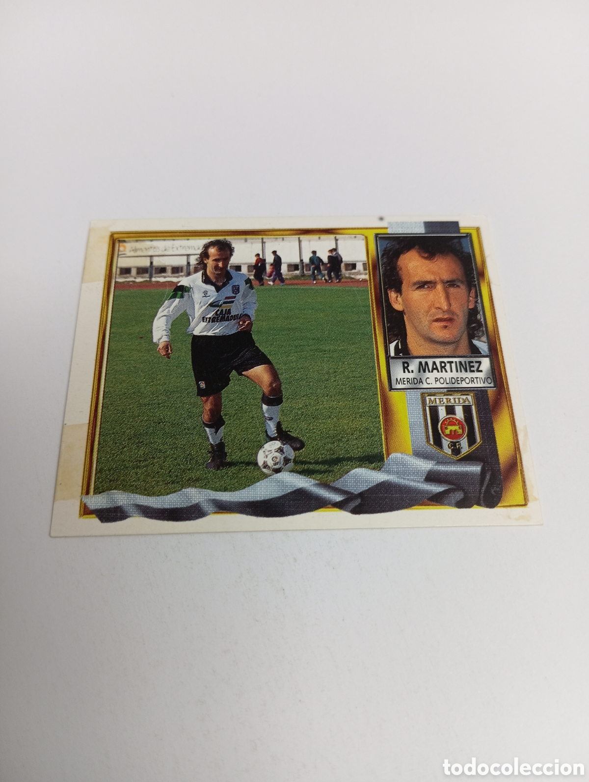 Cromos de F&uacute;tbol: ROBERTO MART&Iacute;NEZ M&eacute;rida Liga Este 1995 1996 NUEVO SIN PEGAR PANINI 95 96