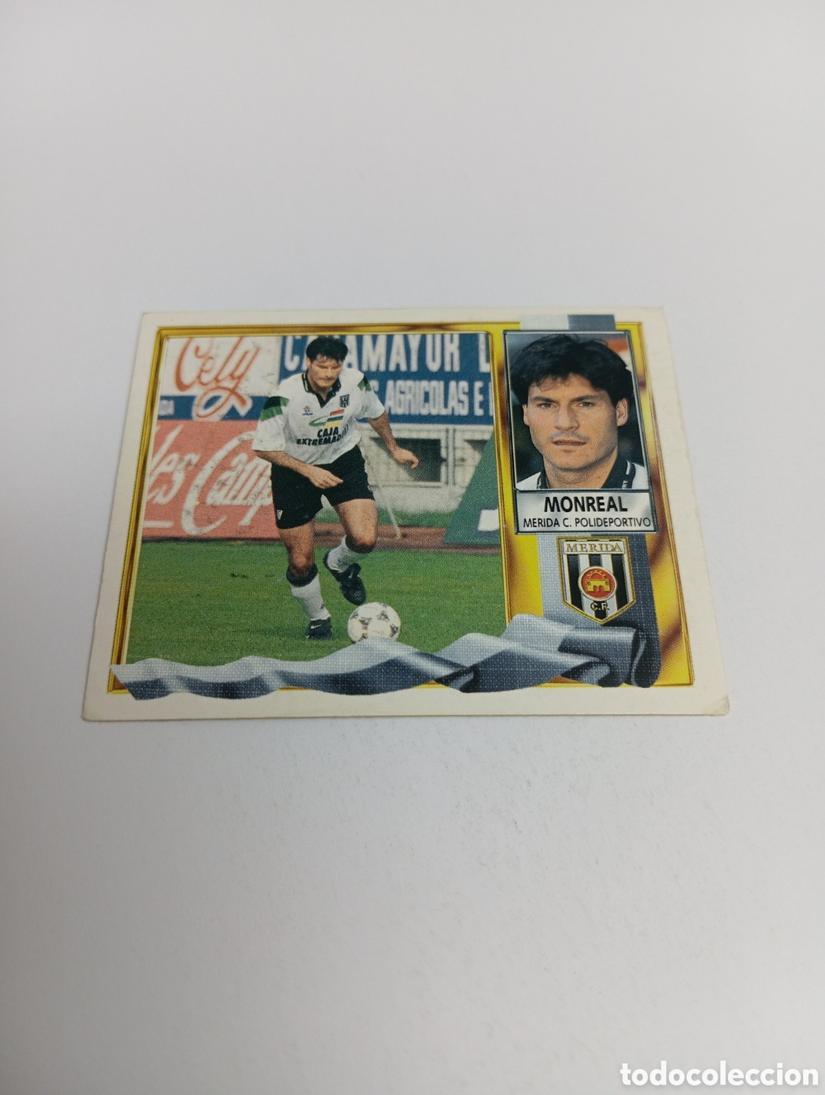 Cromos de F&uacute;tbol: MONREAL M&eacute;rida Liga Este 1995 1996 NUEVO SIN PEGAR PANINI 95 96