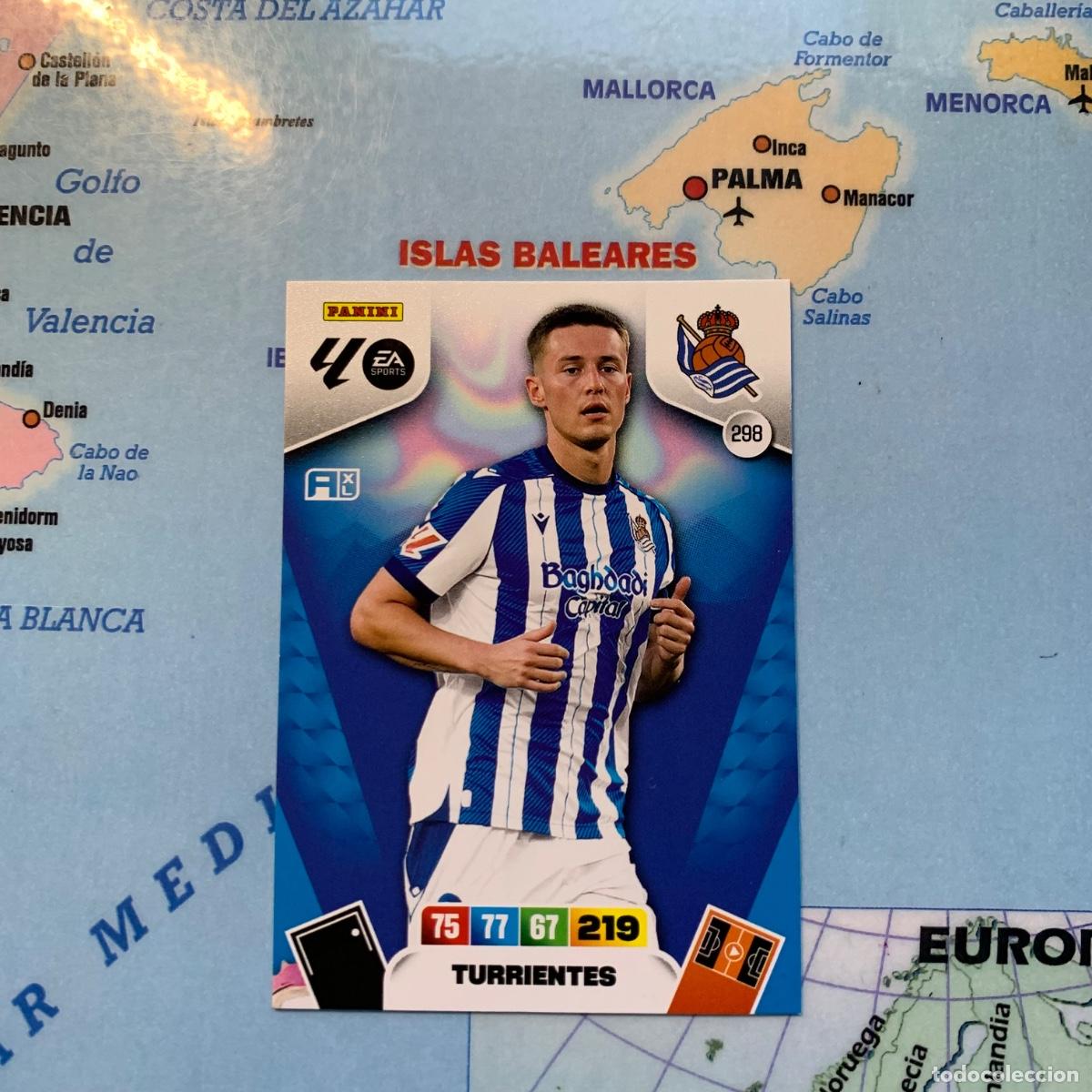 Football Stickers: Turrientes n&uacute;mero 298 de la Real Sociedad cromo adrenalyn XL 25-26 2025-2026