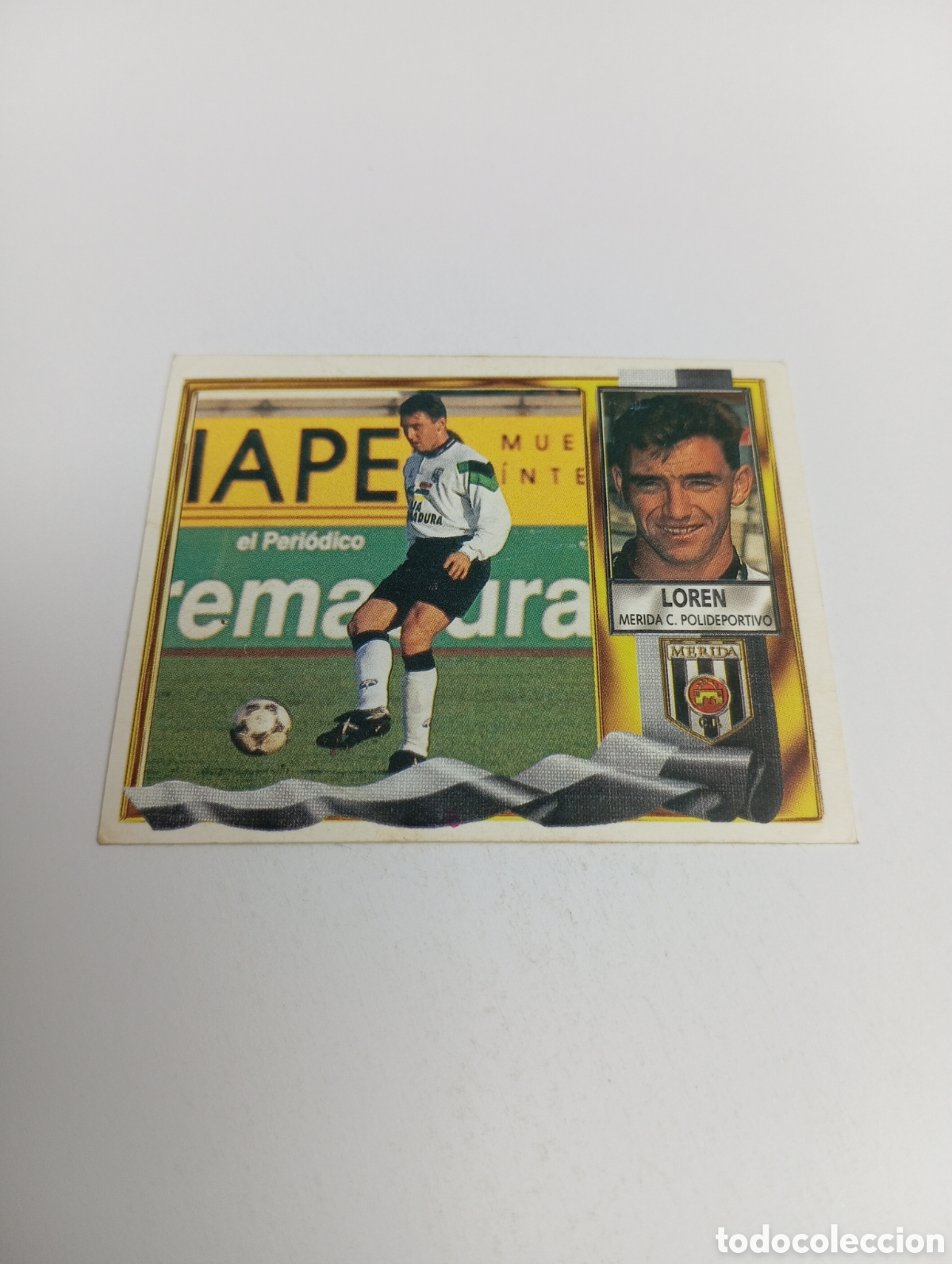 Cromos de F&uacute;tbol: LOREN M&eacute;rida Liga Este 1995 1996 NUEVO SIN PEGAR PANINI 95 96