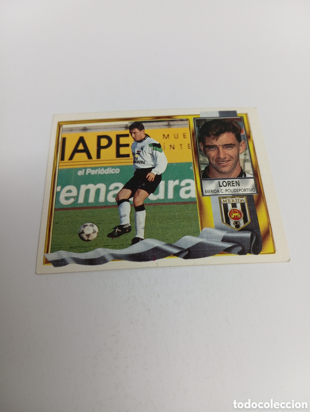 Cromos de F&uacute;tbol: LOREN M&eacute;rida Liga Este 1995 1996 NUEVO SIN PEGAR PANINI 95 96
