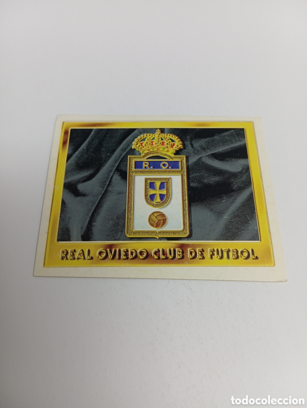 Cromos de F&uacute;tbol: ESCUDO Oviedo Liga Este 1995 1996 NUEVO SIN PEGAR PANINI 95 96