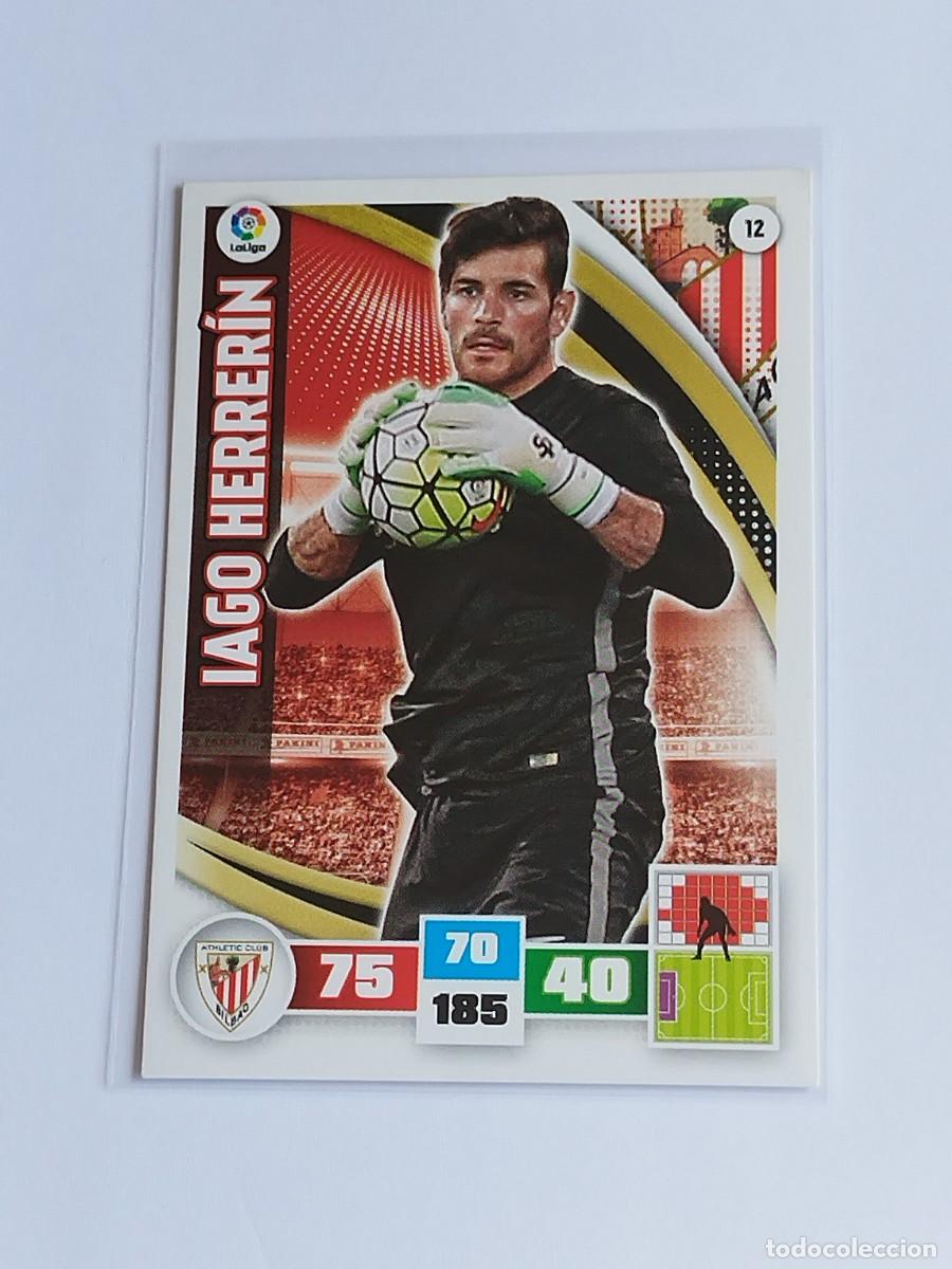 Cromos de F&uacute;tbol: IAGO HERRER&Iacute;N #12 ATHLETIC CLUB - ADRENALYN XL LA LIGA BBVA 2015 2016 - PANINI 15 16 CROMO FUTBOL