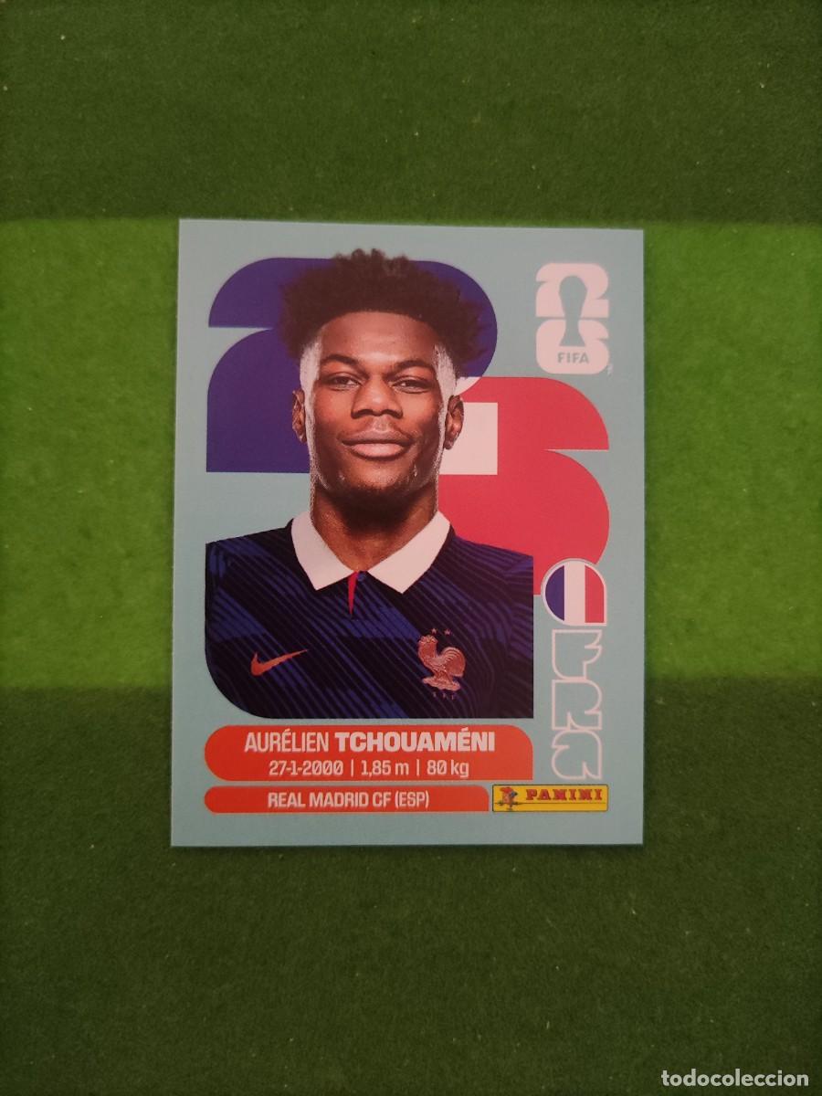 Cromos de F&uacute;tbol: Tchouam&eacute;ni Francia FRA 9 Sticker Mundial 2026 FIFA World Cup / Sin pegar