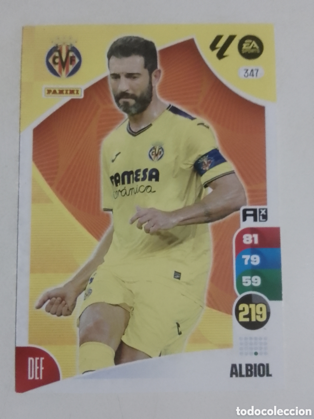 Cromos de F&uacute;tbol: Adrenalyn XL 2024-25 n&deg; 347 Albiol &bull; Villarreal.