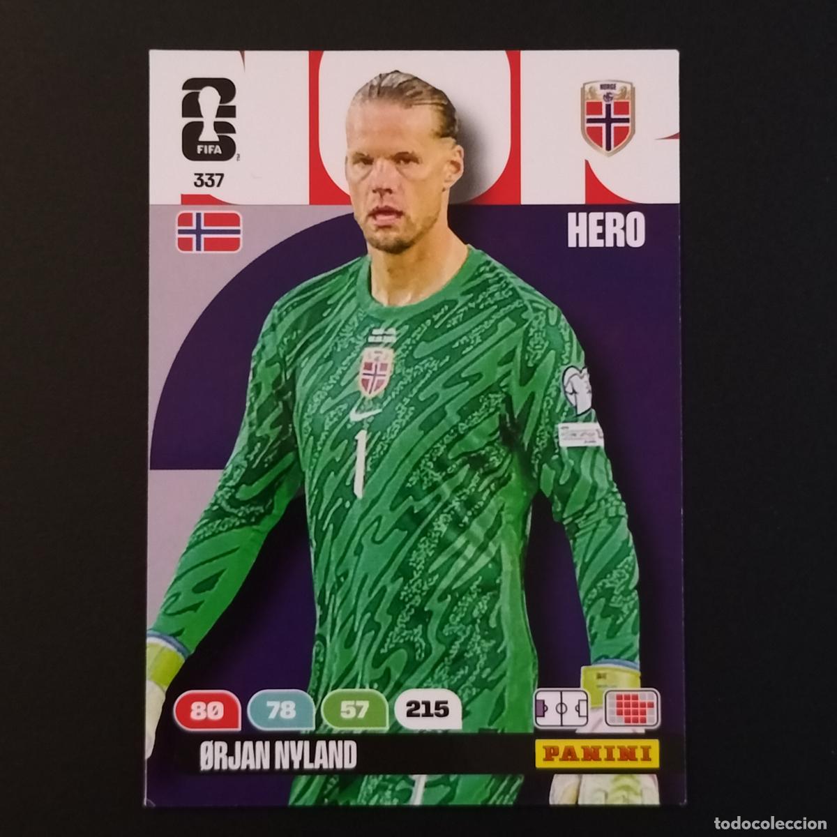 Cromos de F&uacute;tbol: 337 ORJAN NYLAND NORUEGA CROMOS ADRENALYN XL MUNDIAL 26 2026 FIFA WORLD CUP PANINI