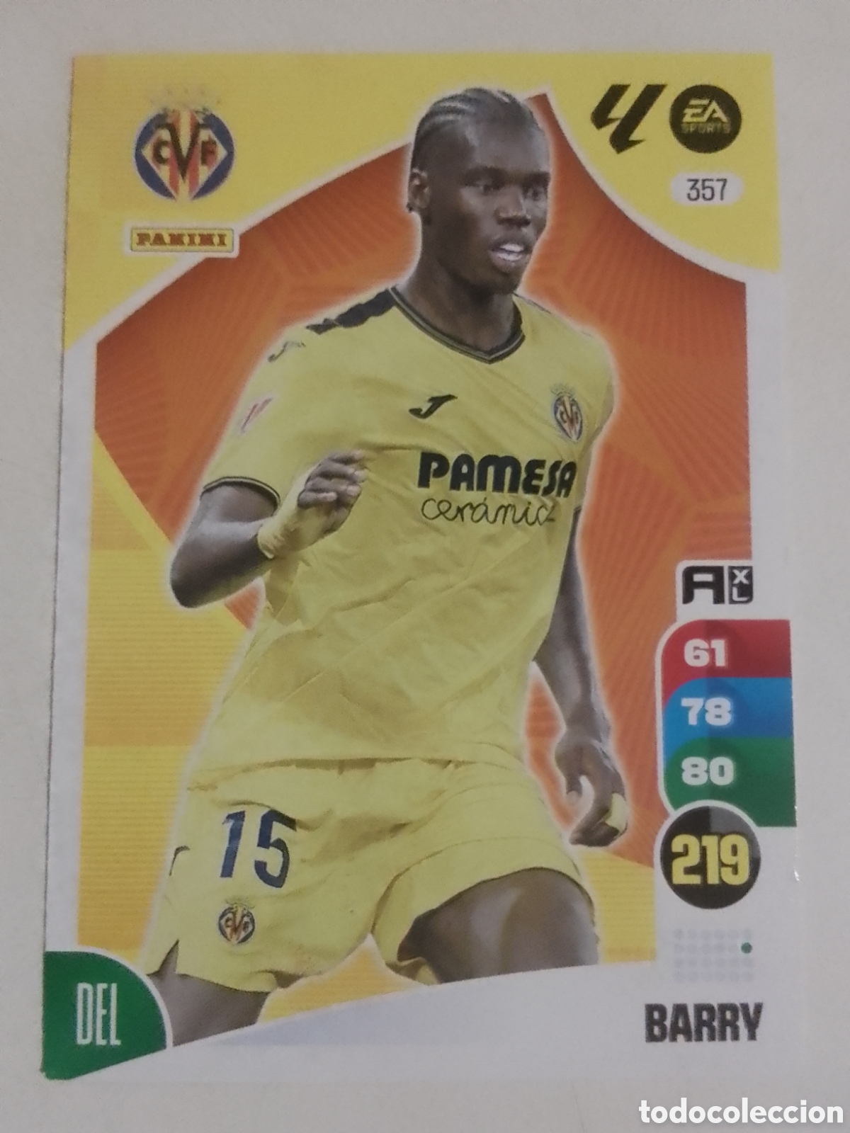 Cromos de F&uacute;tbol: Adrenalyn XL 2024-25 n&deg; 357 Barry &bull; Villarreal.