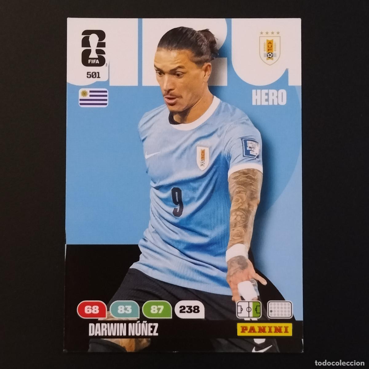 Cromos de F&uacute;tbol: 501 DARWIN NU&Ntilde;EZ URUGUAY CROMOS ADRENALYN XL MUNDIAL 26 2026 FIFA WORLD CUP PANINI