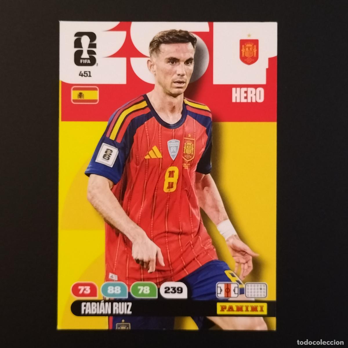 Cromos de F&uacute;tbol: 451 FABIAN RUIZ ESPA&Ntilde;A CROMOS ADRENALYN XL MUNDIAL 26 2026 FIFA WORLD CUP PANINI