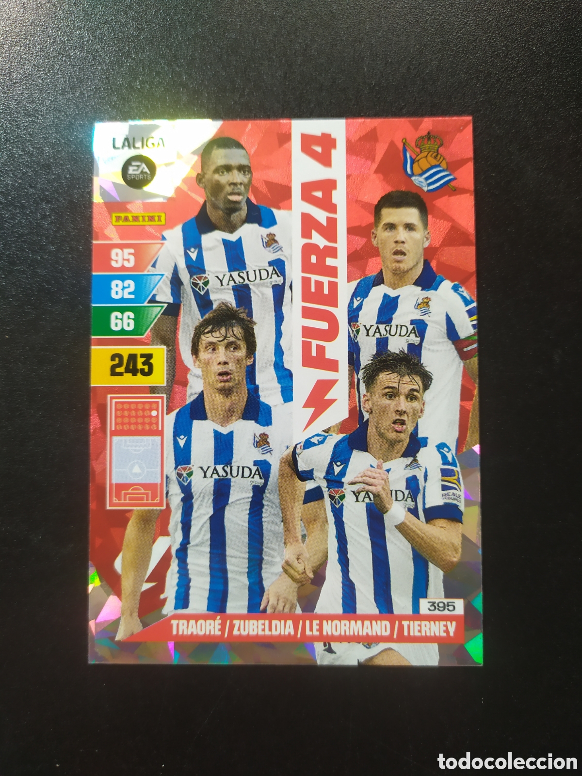 Cromos de F&uacute;tbol: Adrenalyn 2023 2024 23 24 panini fuerza 4 n&deg; 395 Real Sociedad