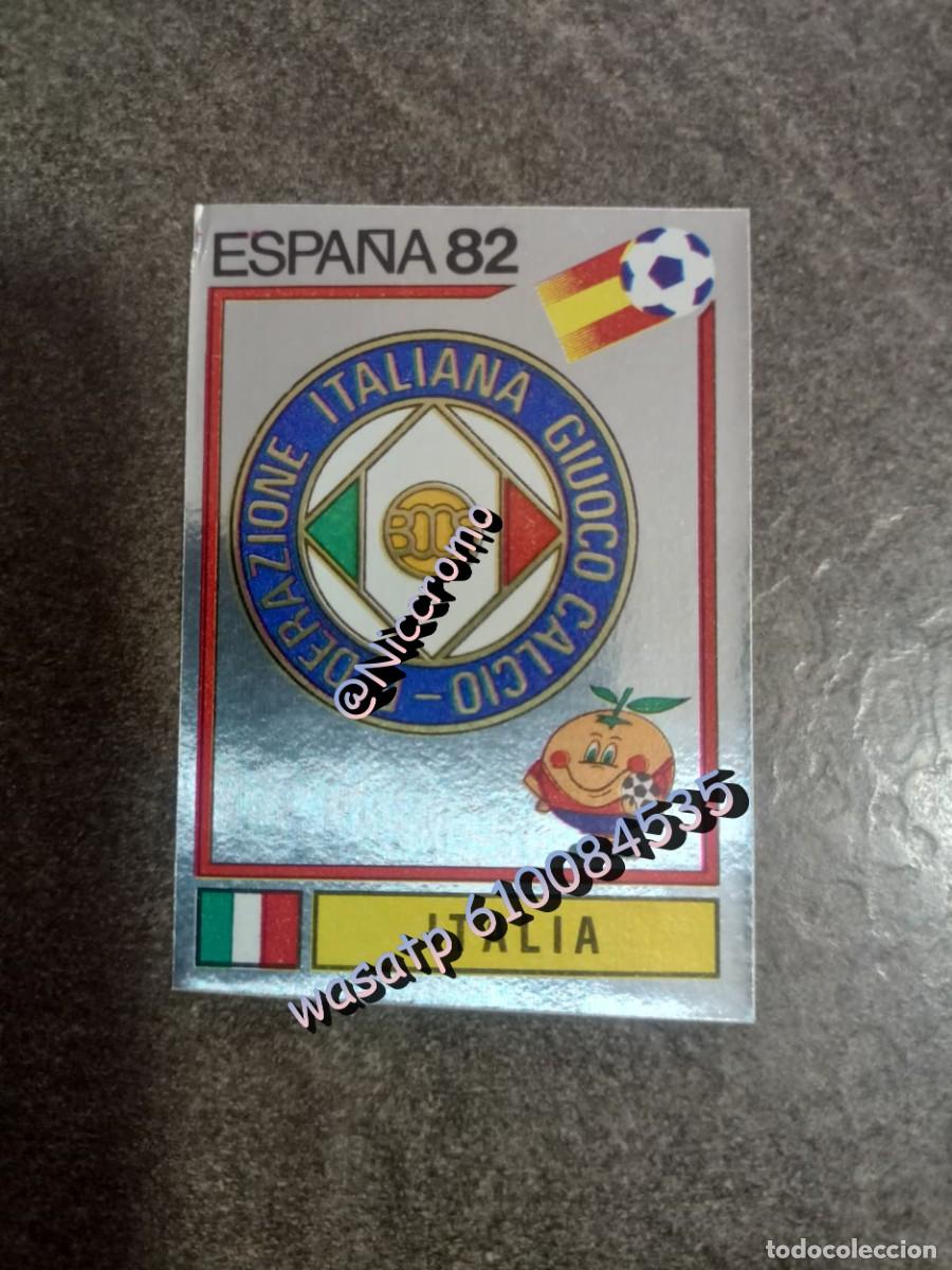 Cromos de F&uacute;tbol: escudo italia campeon n&ordm; 36 espa&ntilde;a 82 panini world cup mundial futbol 1982 sin pegar ver fotos