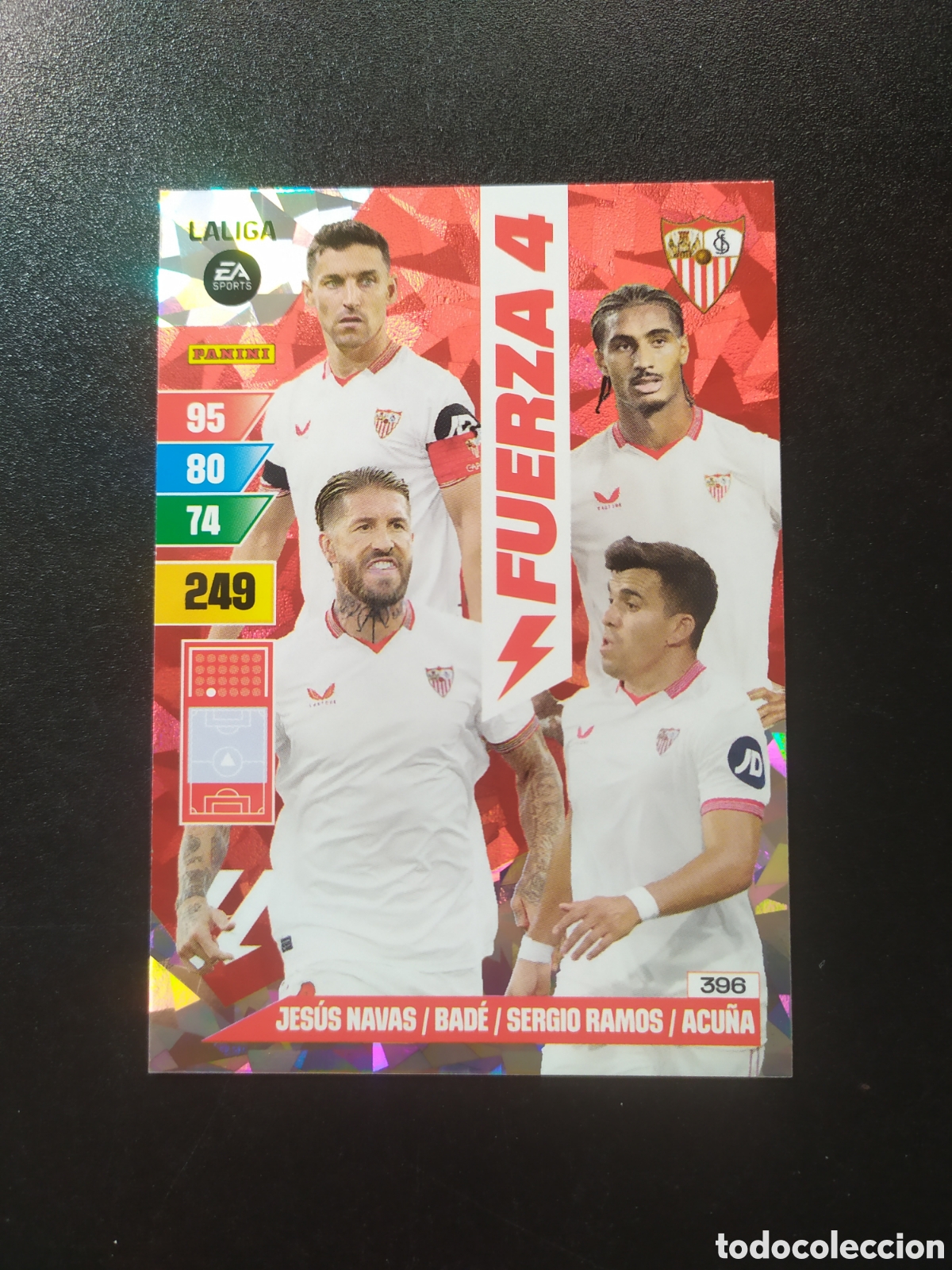 Cromos de F&uacute;tbol: Adrenalyn 2023 2024 23 24 panini fuerza 4 n&deg; 396 Sevilla