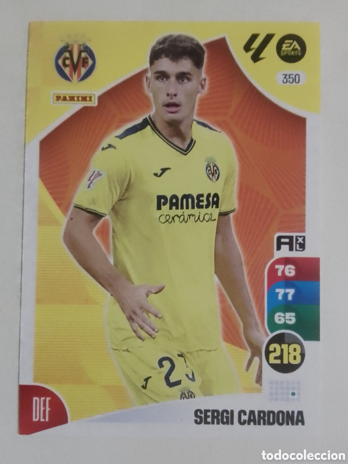 Cromos de F&uacute;tbol: Adrenalyn XL 2024-25 n&deg; 350 Sergi Cardona &bull; Villarreal.