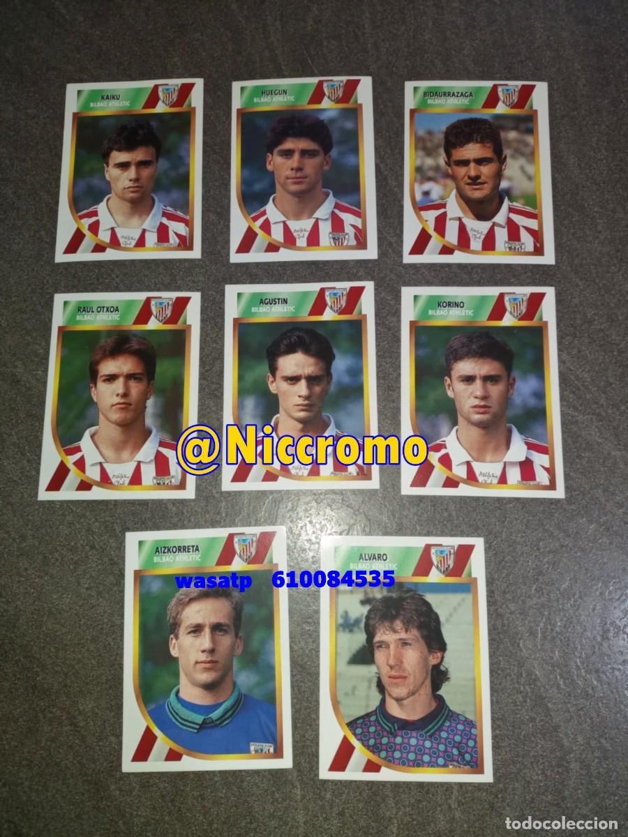 Cromos de F&uacute;tbol: 8 cromos bilbao 2&ordf; division este 94 95 nuevos sin pegar ver fotos liga 1994 1995 listado interior