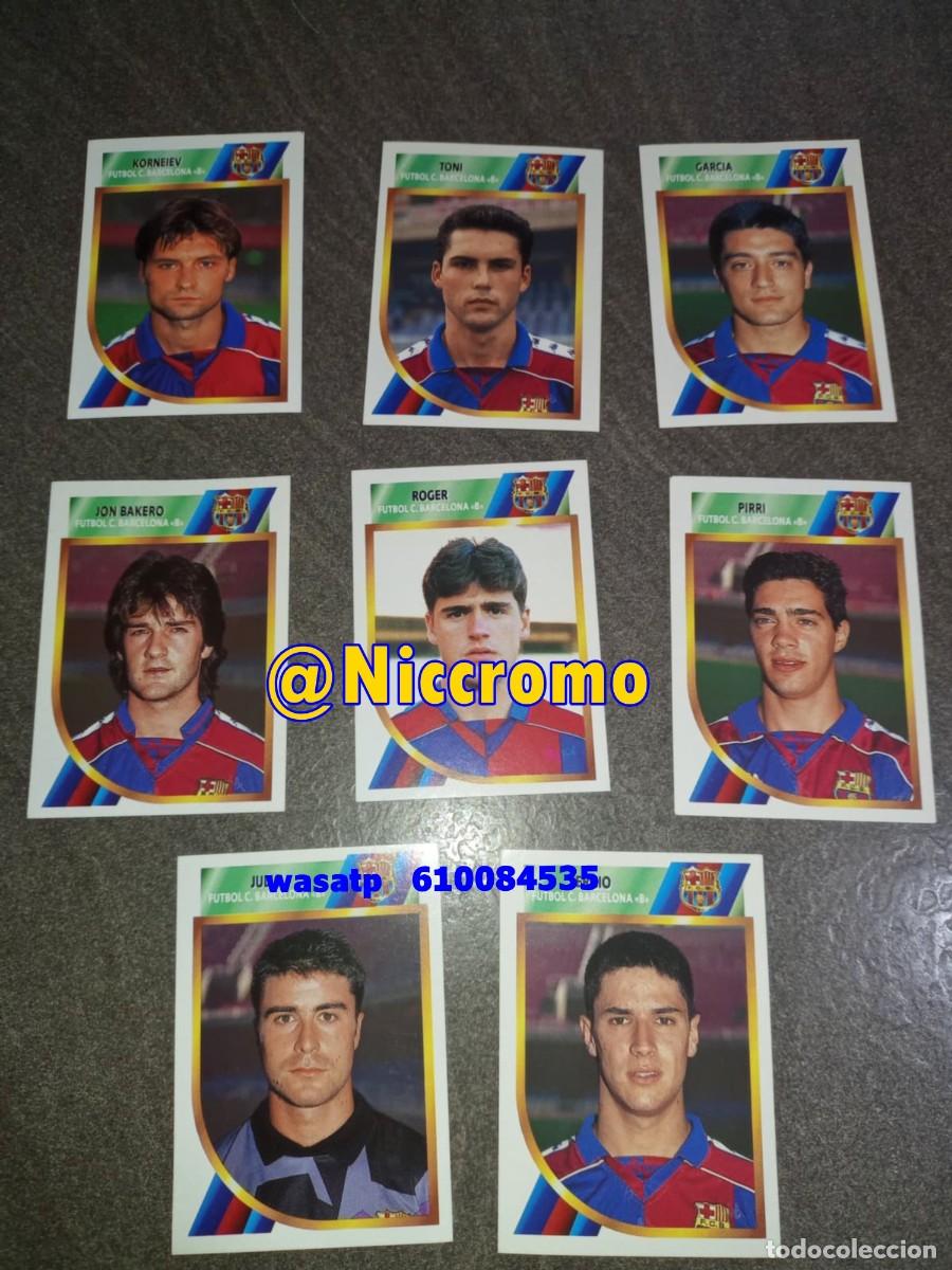 Figurine di Calcio: 8 cromos barcelona 2&ordf; division este 94 95 nuevos sin pegar ver fotos liga 1994 1995 listado interior