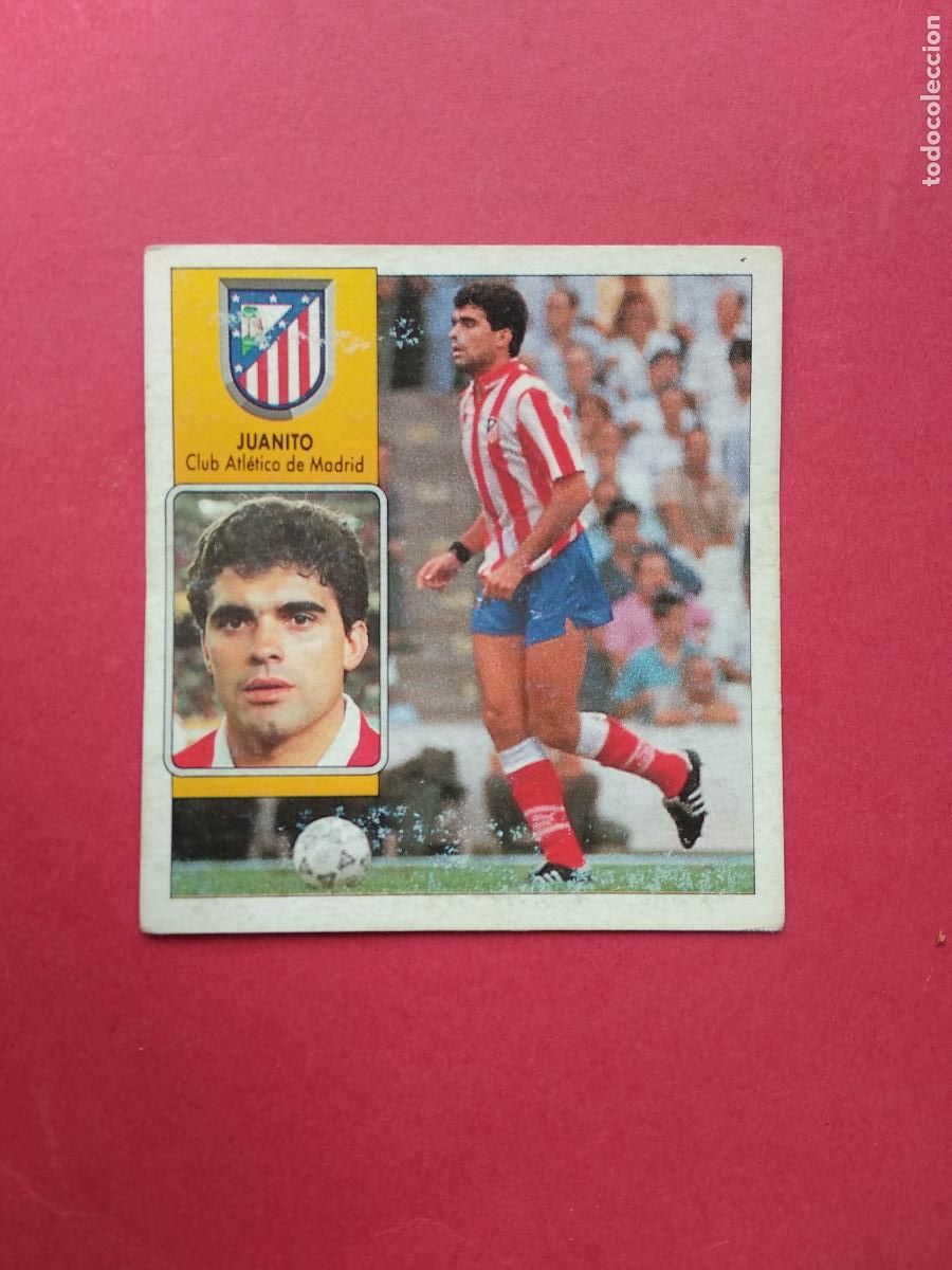 Cromos de Futebol: EDICIONES ESTE LIGA 92 93 1992 1993 CROMO NUNCA PEGADO ATLETICO DE MADRID , JUANITO