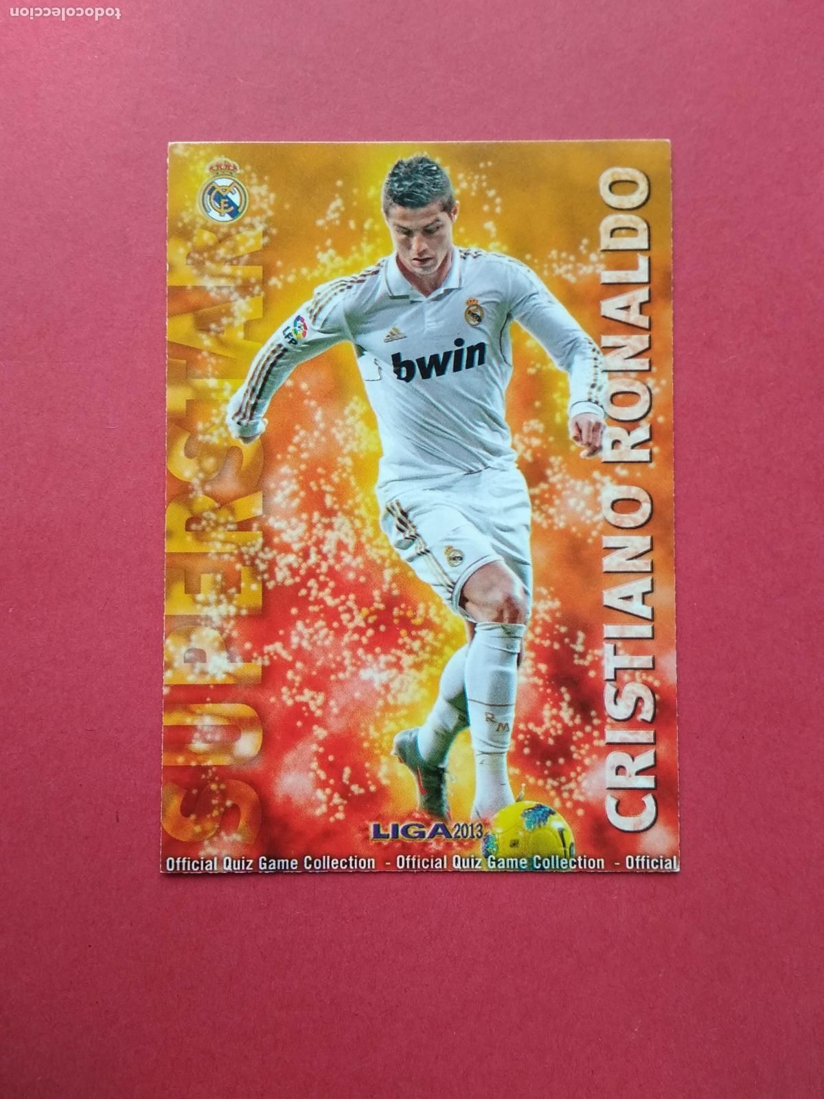 Cromos de F&uacute;tbol: MUNDICROMO MC QUIZ GAME LIGA 12 13 2012 2013 CROMO N&ordm; 0027 27 CRISTIANO RONALDO REAL MADRID