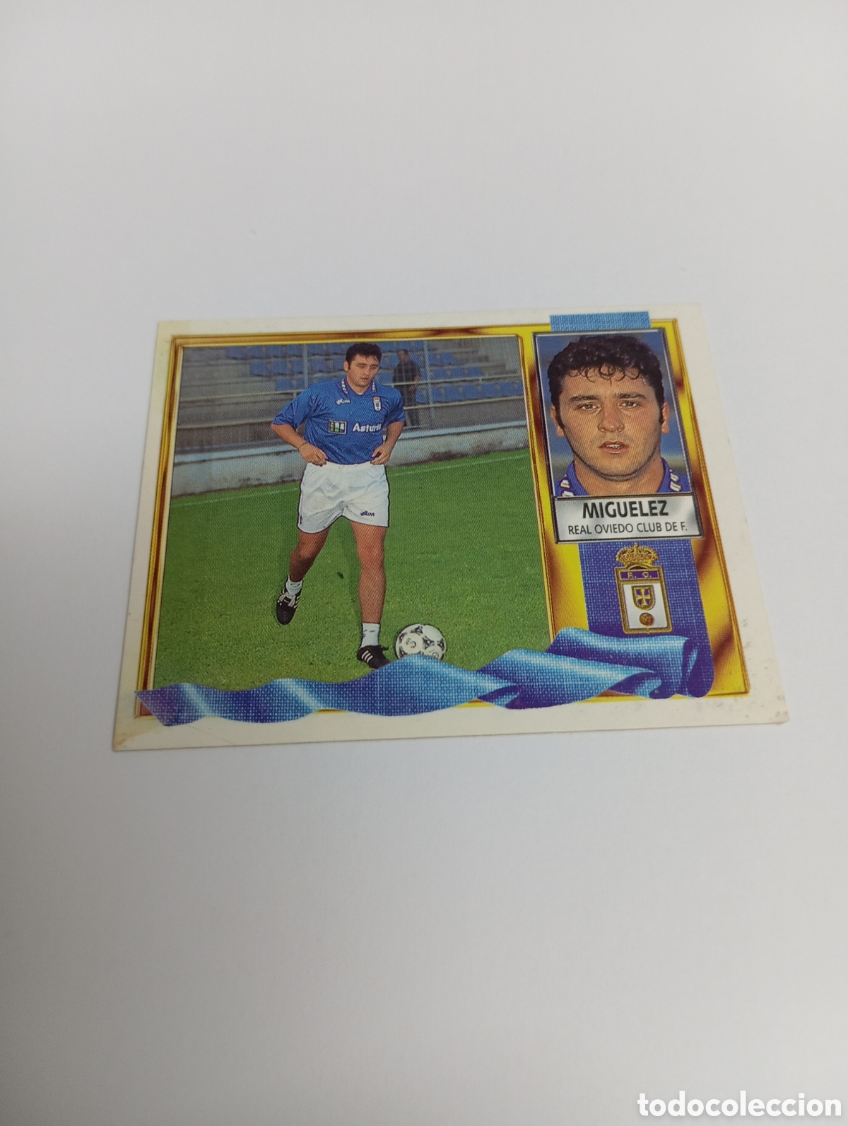 Cromos de F&uacute;tbol: MIGUELEZ COLOCA Oviedo Liga Este 1995 1996 NUEVO SIN PEGAR PANINI 95 96