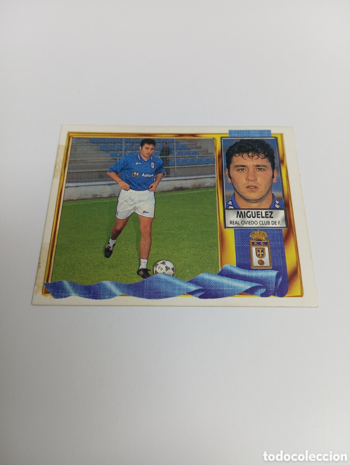 Cromos de F&uacute;tbol: MIGUELEZ COLOCA Oviedo Liga Este 1995 1996 NUEVO SIN PEGAR PANINI 95 96
