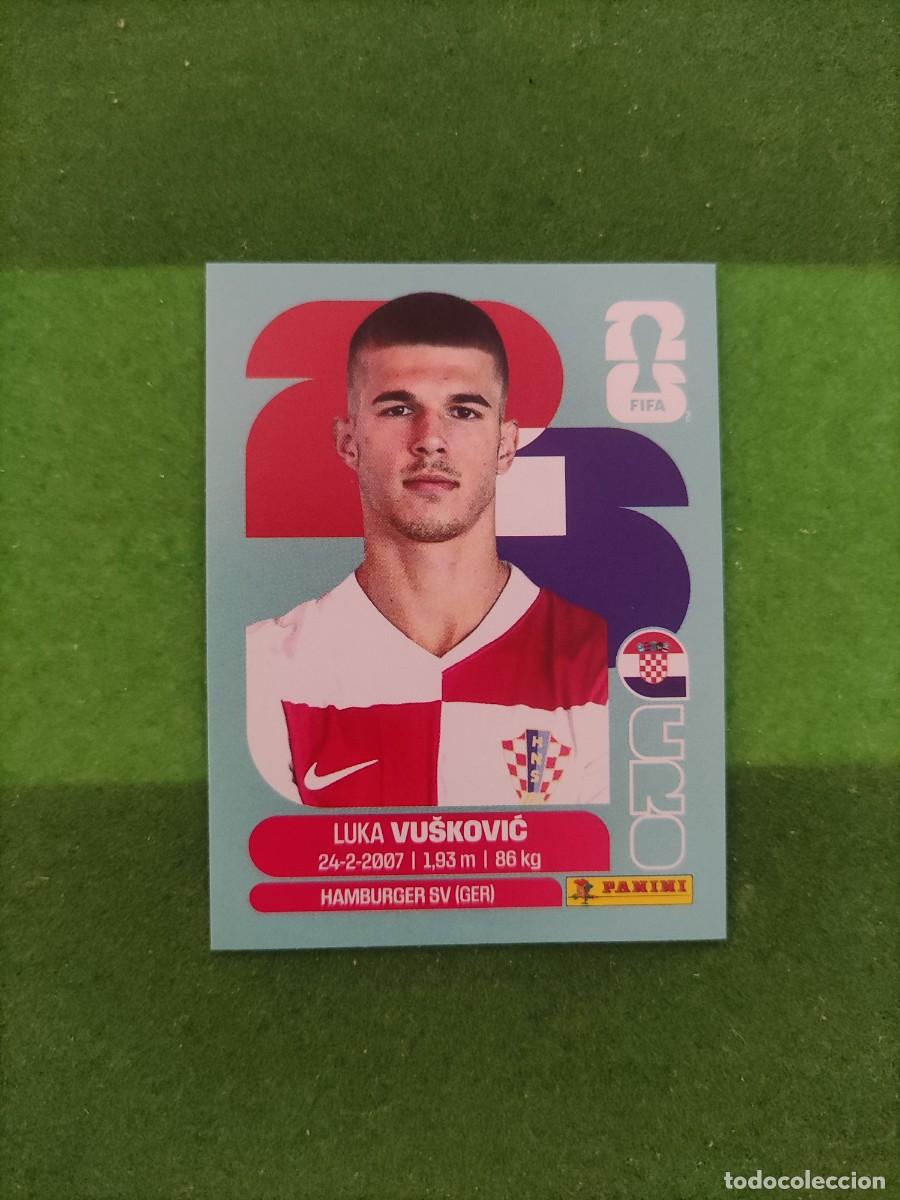 Cromos de F&uacute;tbol: Vusković Croacia CRO 6 Sticker Mundial 2026 FIFA World Cup / Sin pegar