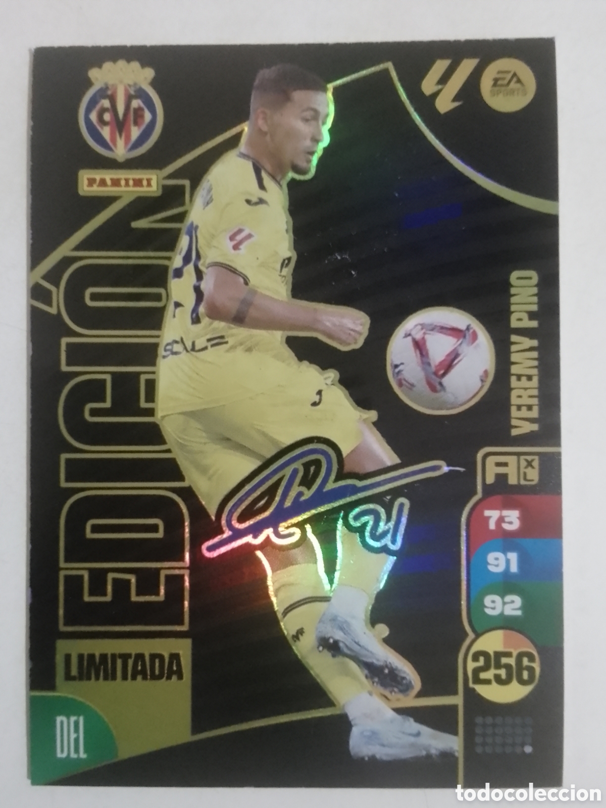 Cartes &agrave; collectionner de Football: Adrenalyn XL 2024-25 Yeremy Pino &bull; Villarreal. EDICI&Oacute;N LIMITADA.
