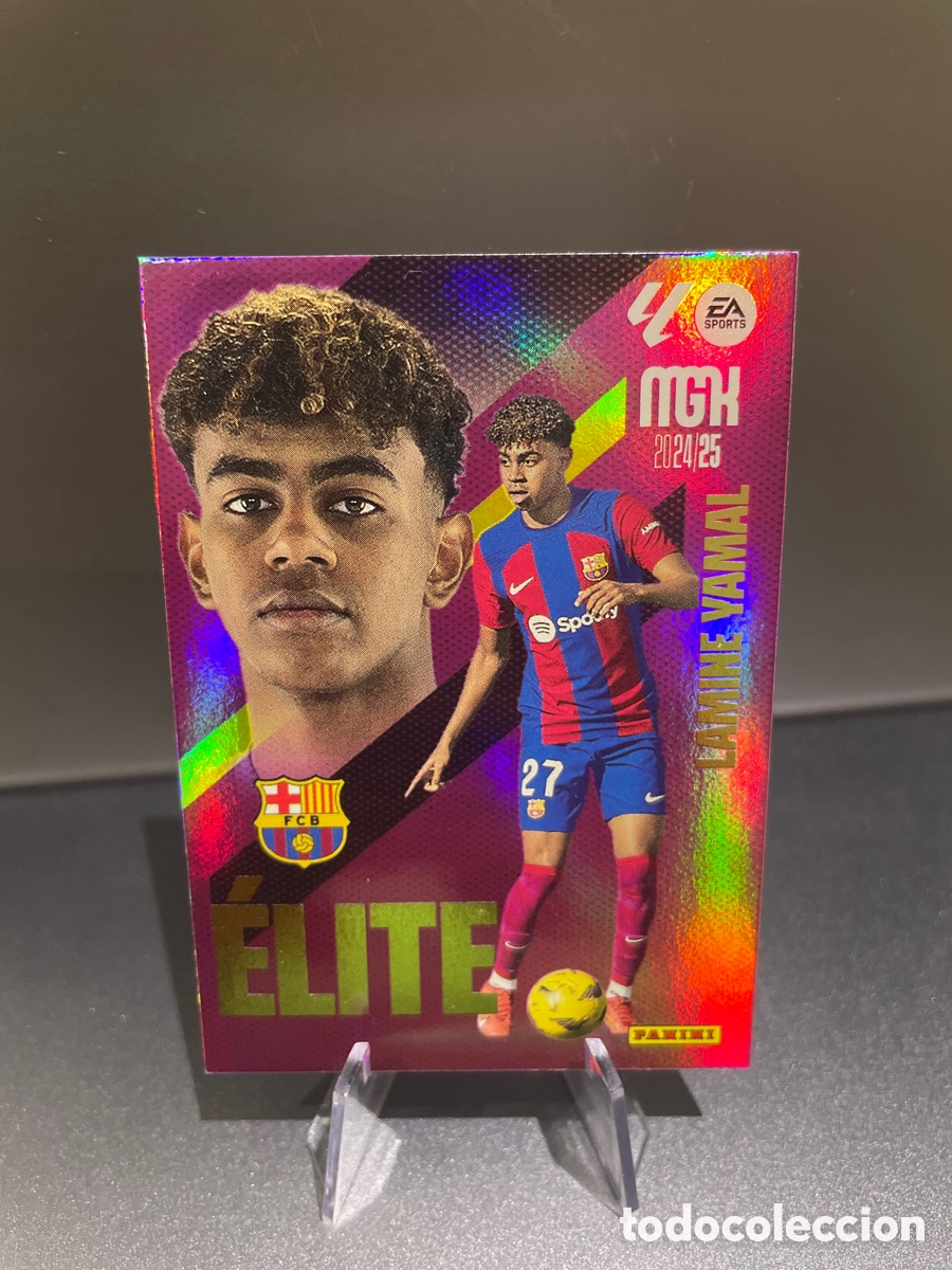 Cromos de F&uacute;tbol: Lamine Yamal 7 Elite MGK 2024-25 Panini Megacracks FC Barcelona