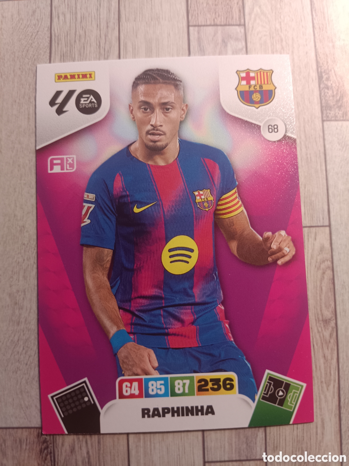 Cromos de F&uacute;tbol: 68 RAPHINHA BARCELONA ADRENALYN XL LIGA 2025 2026 PANINI 25 26