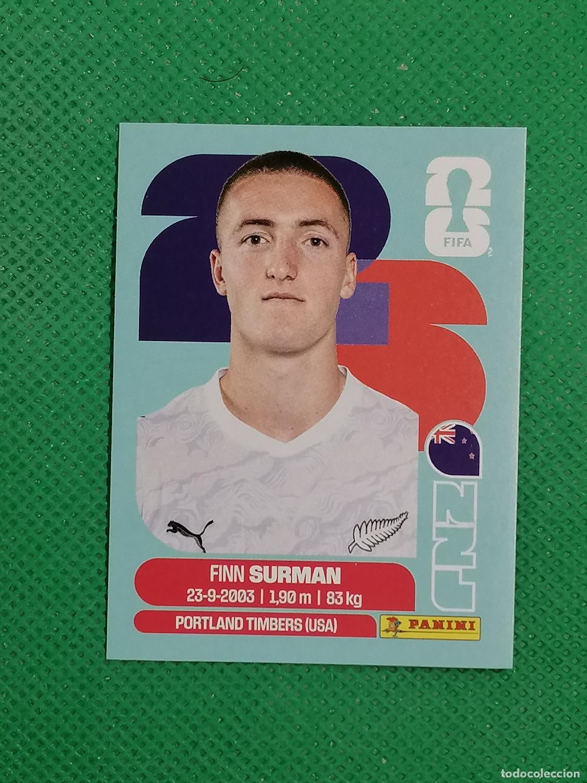 Cromos de F&uacute;tbol: NZL 9 NZL9 FINN SURMAN NUEVA ZELANDA ⚽ PANINI FIFA MUNDIAL WORLD CUP 26 2026 STICKER ⚽