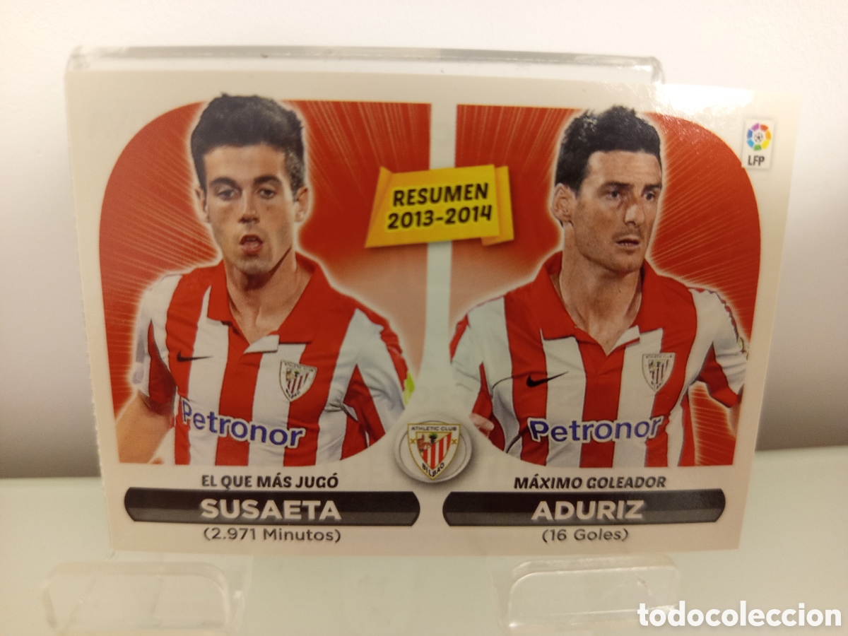Cromos de F&uacute;tbol: ❇️ CROMO ⚽ SUSAETA ADURIZ ATHLETIC DE BILBAO RESUMEN 13 14 14 15 2014 2015 ESTE PANINI SIN PEGAR ❇️