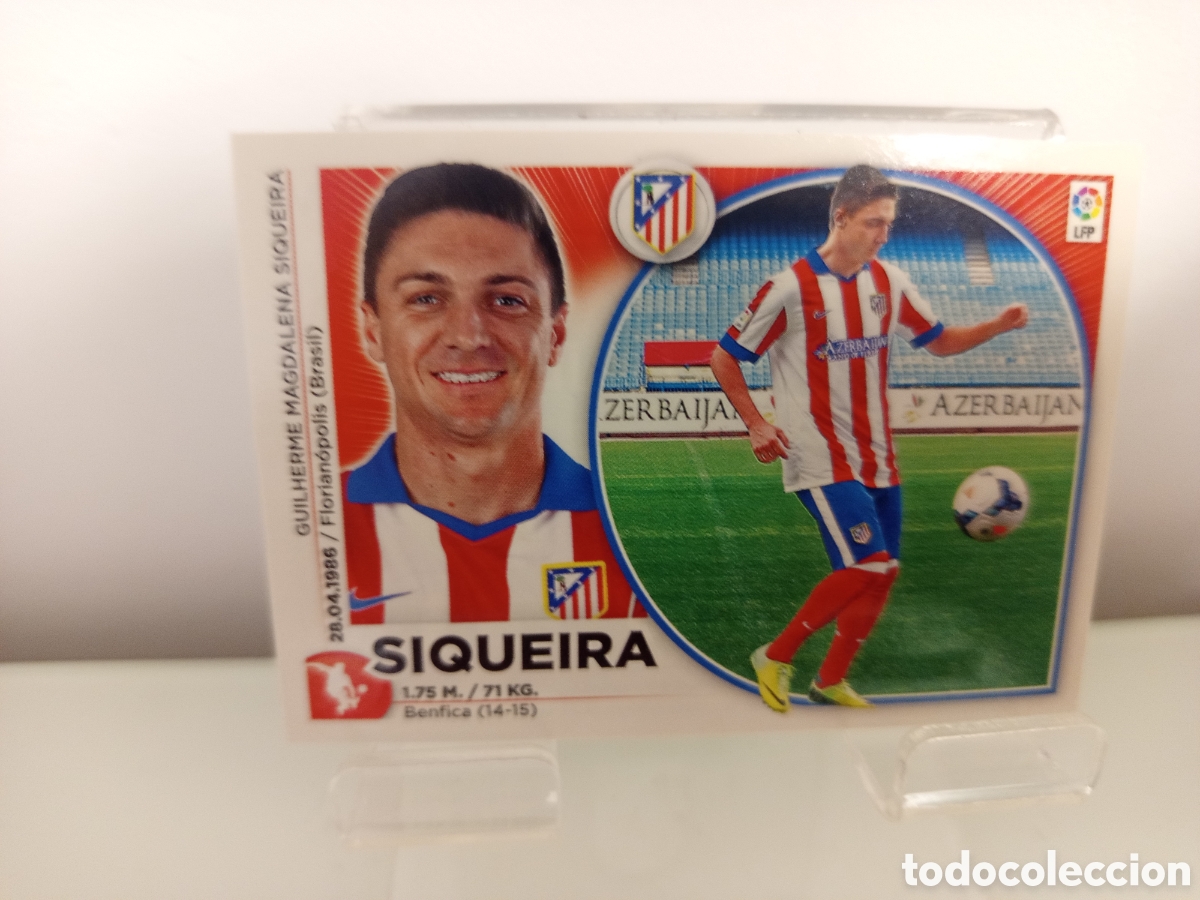 Cromos de F&uacute;tbol: ❇️ CROMO ⚽ SIQUEIRA ATL&Eacute;TICO DE MADRID 14 15 2014 2015 ESTE PANINI SIN PEGAR ❇️