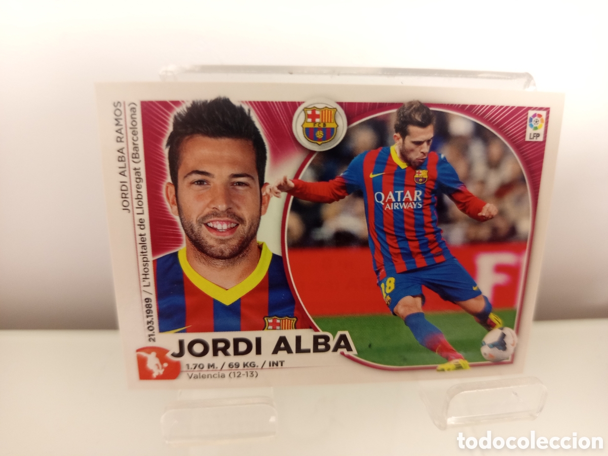 Fu&szlig;ball-Sticker: ❇️ CROMO ⚽ JORDI ALBA BARCELONA 14 15 2014 2015 ESTE PANINI SIN PEGAR ❇️