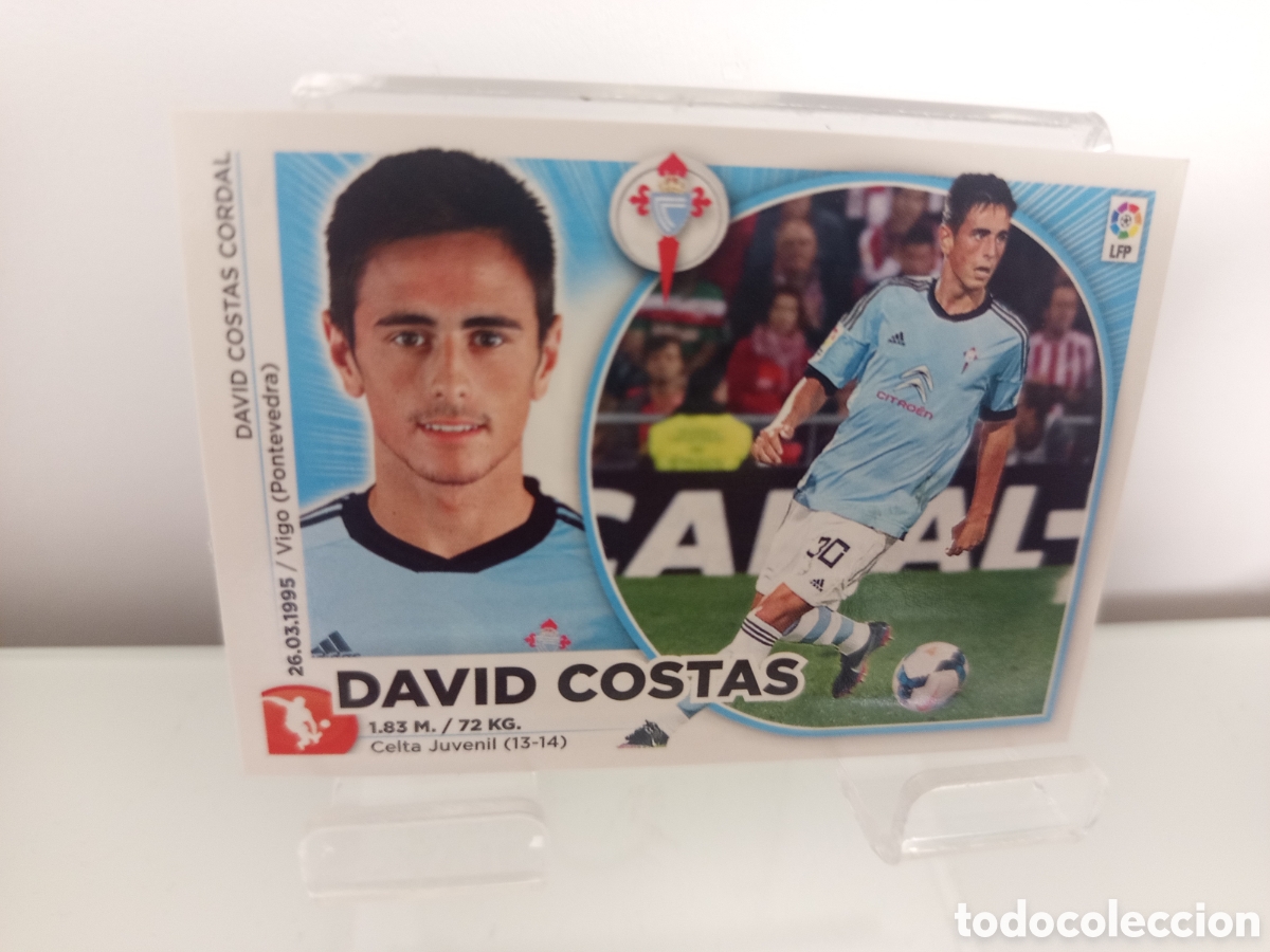 Cromos de F&uacute;tbol: ❇️ CROMO ⚽ DAVID COSTAS CELTA DE VIGO 14 15 2014 2015 ESTE PANINI SIN PEGAR ❇️