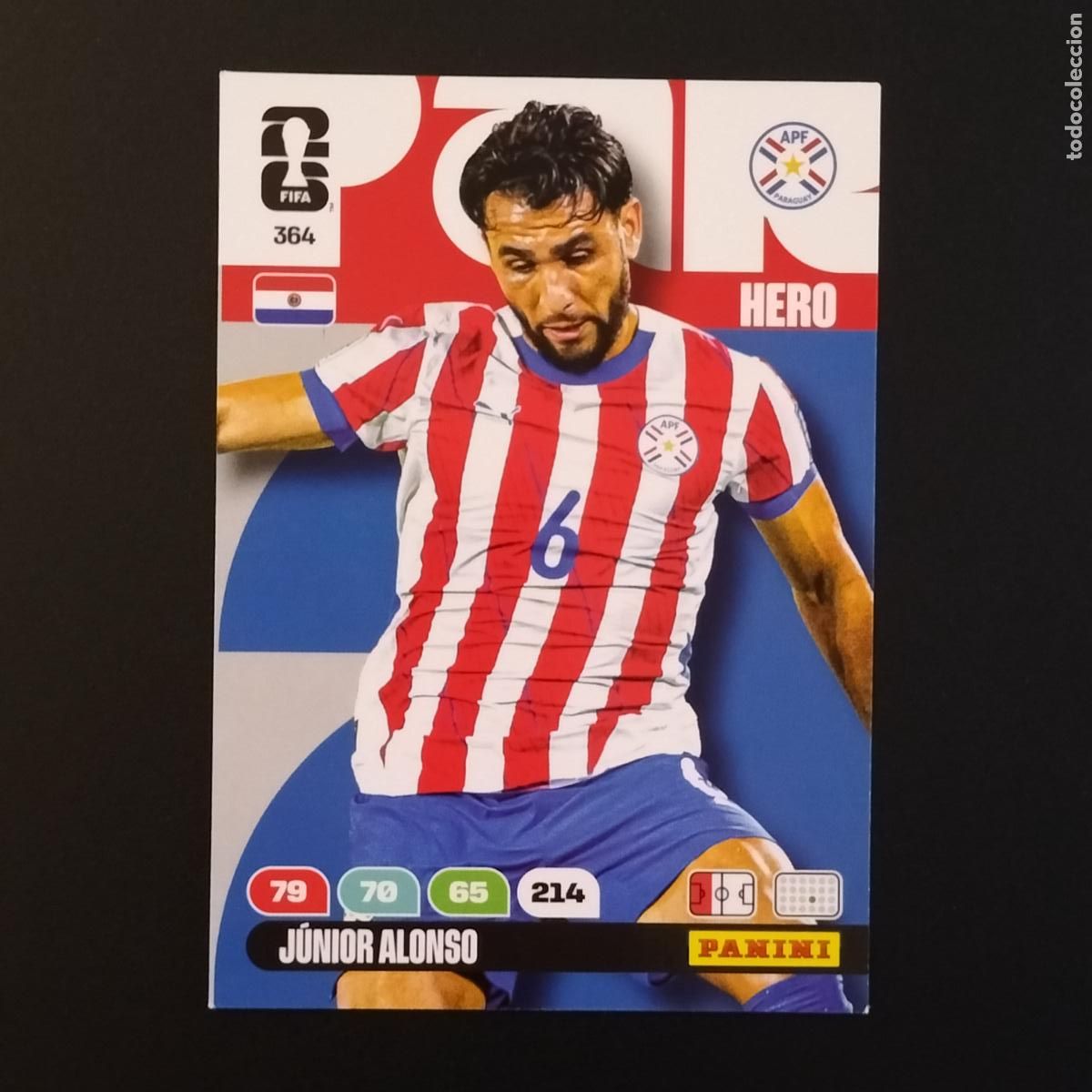Cromos de F&uacute;tbol: 364 JUNIOR ALONSO PARAGUAY CROMOS ADRENALYN XL MUNDIAL 26 2026 FIFA WORLD CUP PANINI