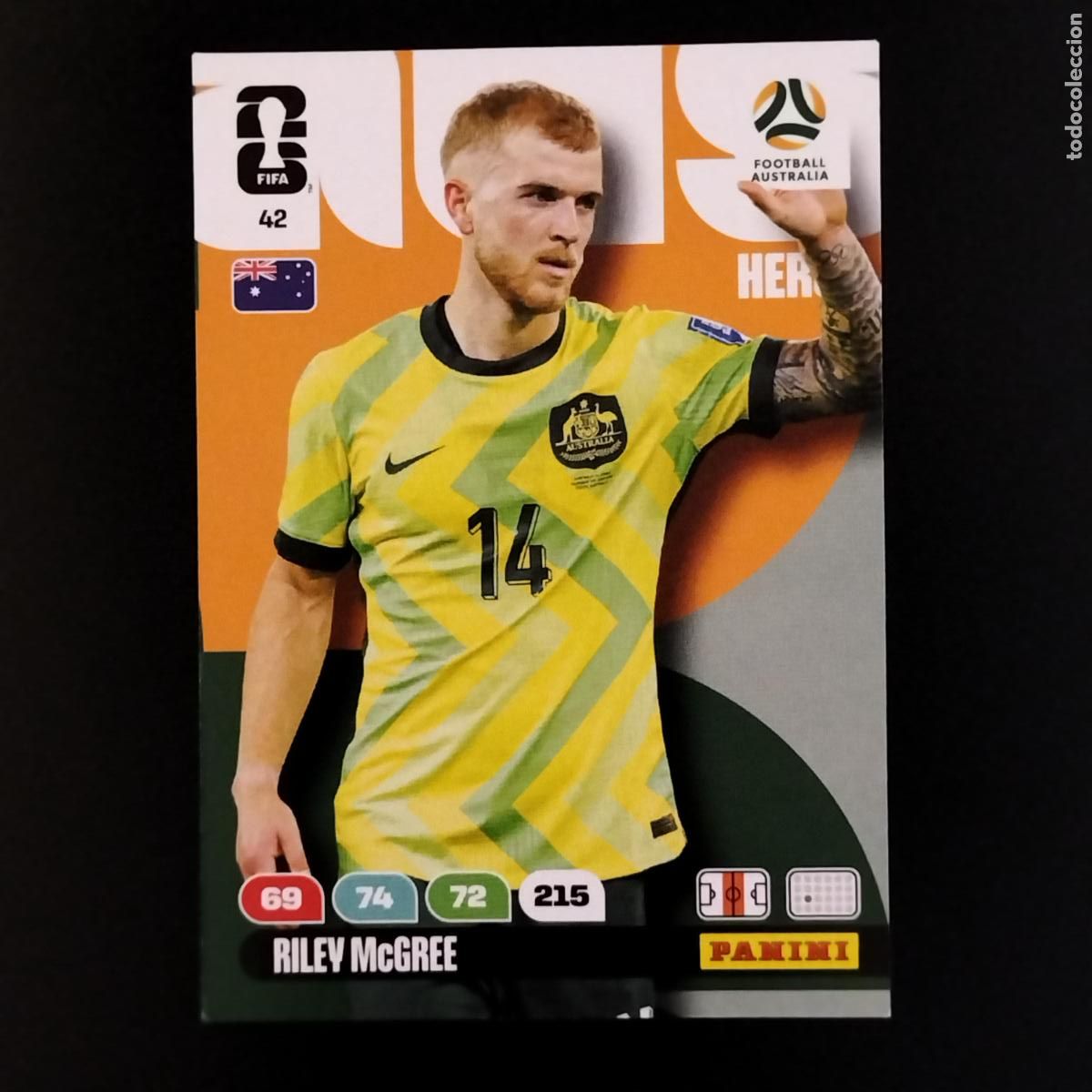 Cromos de F&uacute;tbol: 42 RILEY MCGREE AUSTRALIA CROMOS ADRENALYN XL MUNDIAL 26 2026 FIFA WORLD CUP PANINI