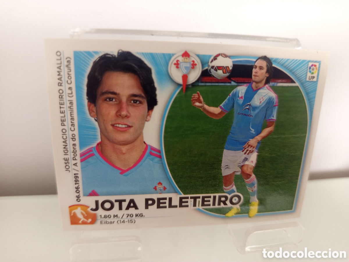 Cromos de F&uacute;tbol: ❇️ CROMO ⚽ JOTA PELETEIRO CELTA DE VIGO 14 15 2014 2015 ESTE PANINI SIN PEGAR ❇️