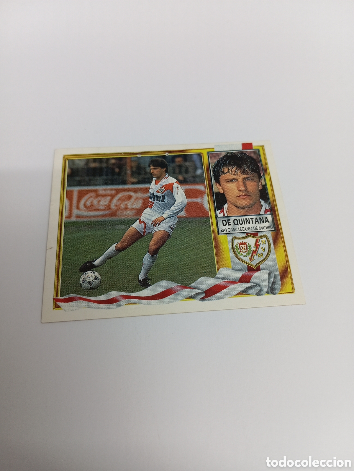 Cromos de F&uacute;tbol: DE QUINTANA Rayo Vallecano Liga Este 1995 1996 NUEVO SIN PEGAR PANINI 95 96