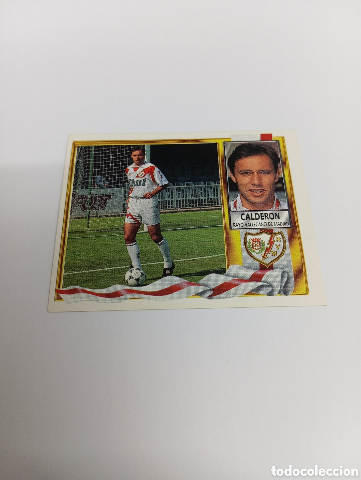 Cromos de F&uacute;tbol: CALDER&Oacute;N Rayo Vallecano Liga Este 1995 1996 NUEVO SIN PEGAR PANINI 95 96