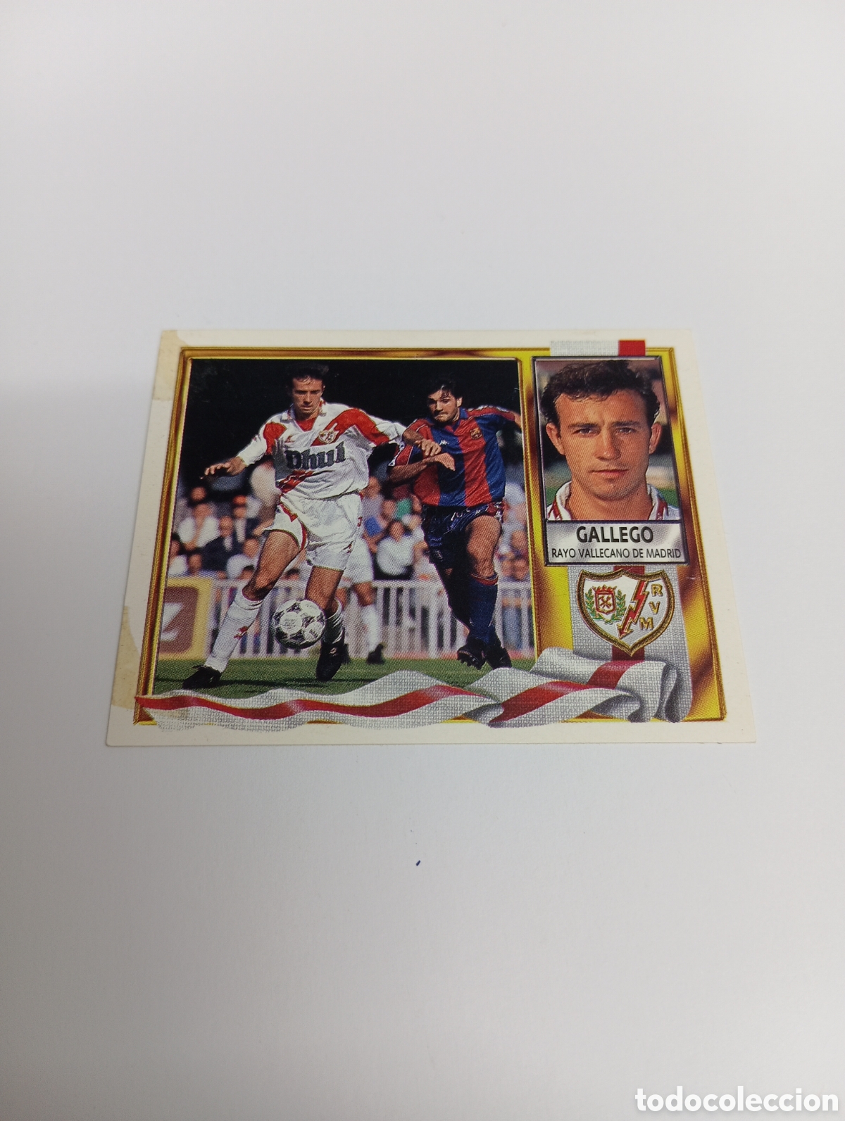 Cromos de F&uacute;tbol: GALLEGO Rayo Vallecano Liga Este 1995 1996 NUEVO SIN PEGAR PANINI 95 96