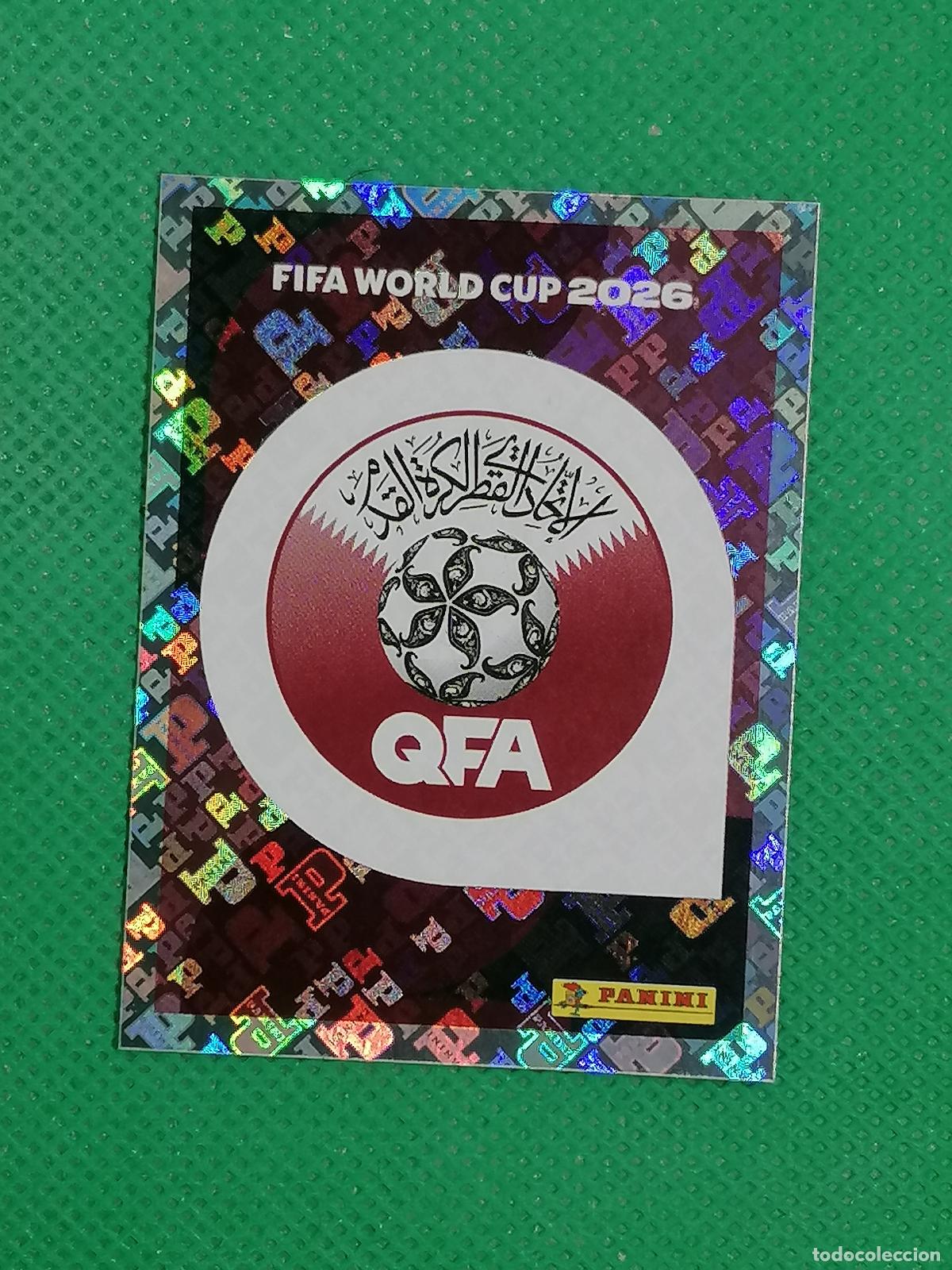 Cromos de F&uacute;tbol: QAT 1 QAT1 ESCUDO QATAR ⚽ PANINI FIFA MUNDIAL WORLD CUP 26 2026 STICKER ⚽