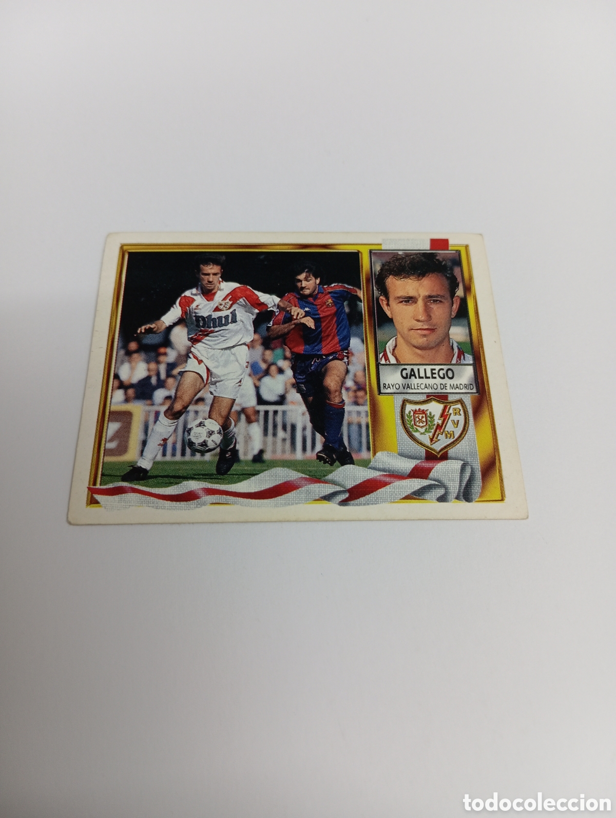 Cromos de F&uacute;tbol: GALLEGO Rayo Vallecano Liga Este 1995 1996 NUEVO SIN PEGAR PANINI 95 96