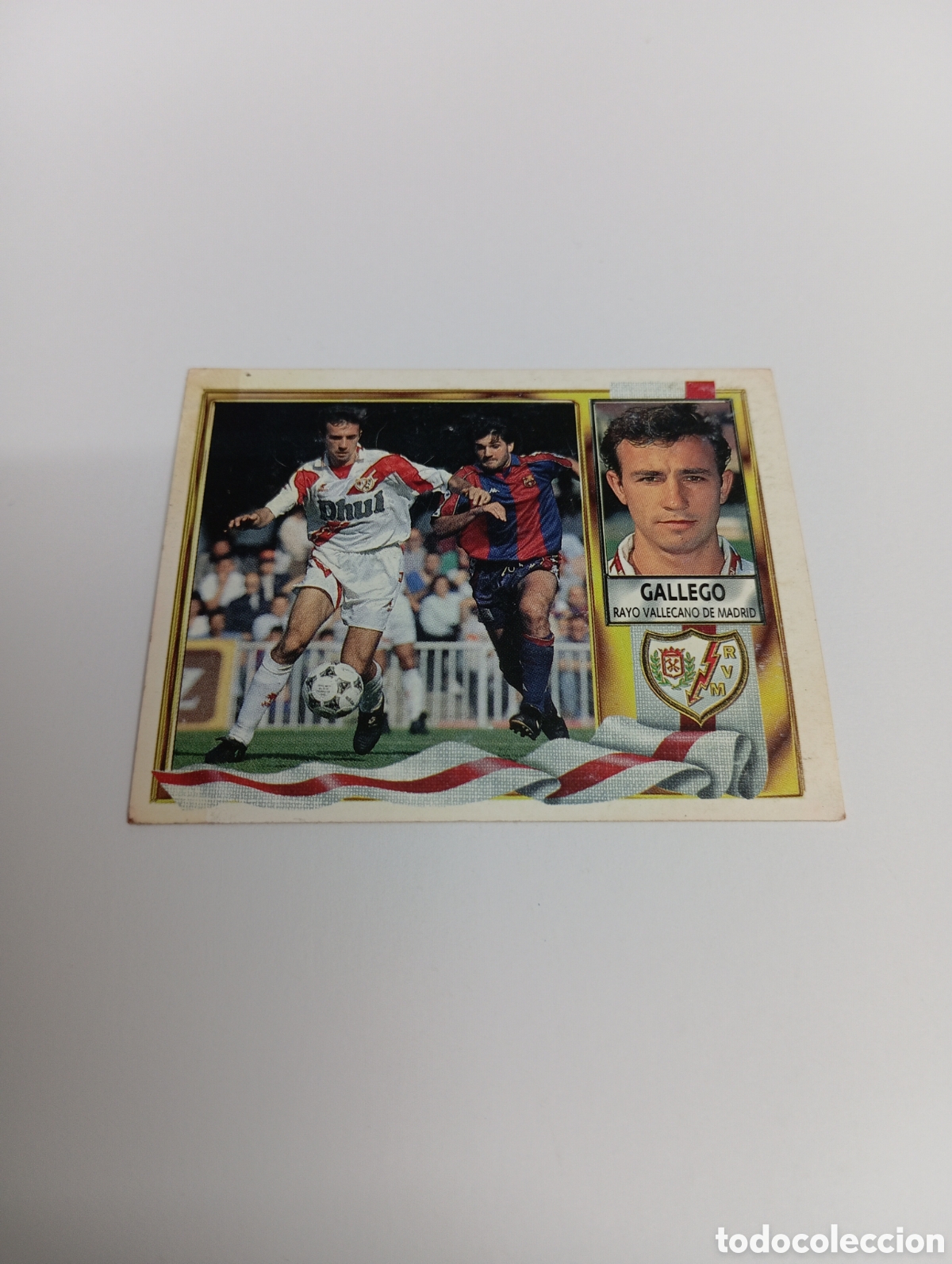 Cromos de F&uacute;tbol: GALLEGO Rayo Vallecano Liga Este 1995 1996 NUEVO SIN PEGAR PANINI 95 96