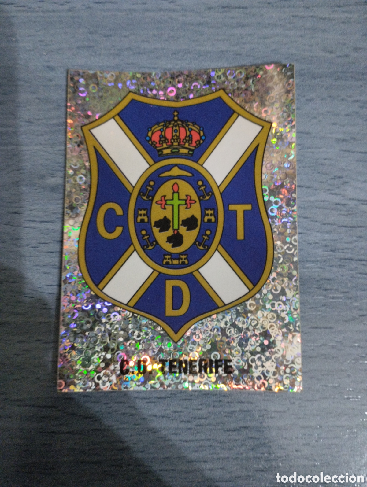 Cromos de F&uacute;tbol: Cromo Panini liga 95 96 escudo Tenerife sin pegar