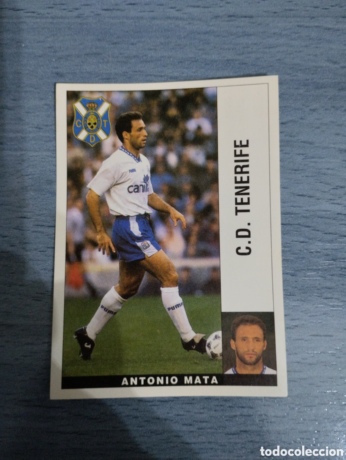 Cromos de F&uacute;tbol: Cromo Panini liga 95 96 Antonio mata Tenerife sin pegar