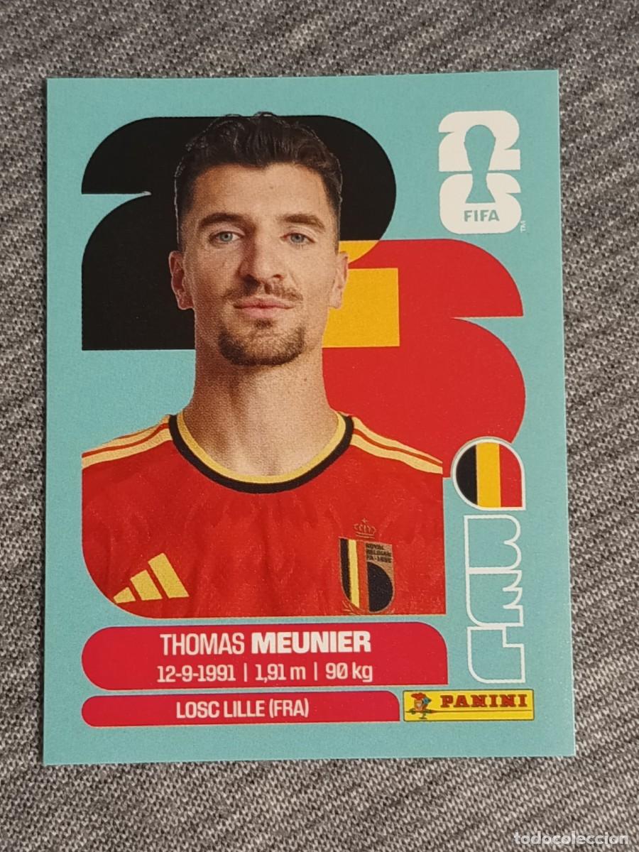 Cromos de F&uacute;tbol: MEUNIER BEL 8 STICKER MUNDIAL 2026 PANINI FIFA WORLD CUP NUEVO