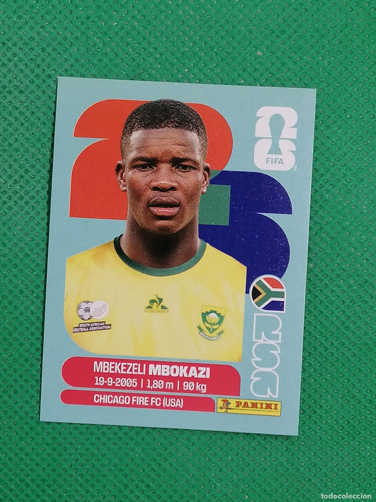 Cromos de F&uacute;tbol: RSA 6 RSA6 MBEKEZELI MBOKAZI SUDAFRICA ⚽ PANINI FIFA MUNDIAL WORLD CUP 26 2026 STICKER ⚽