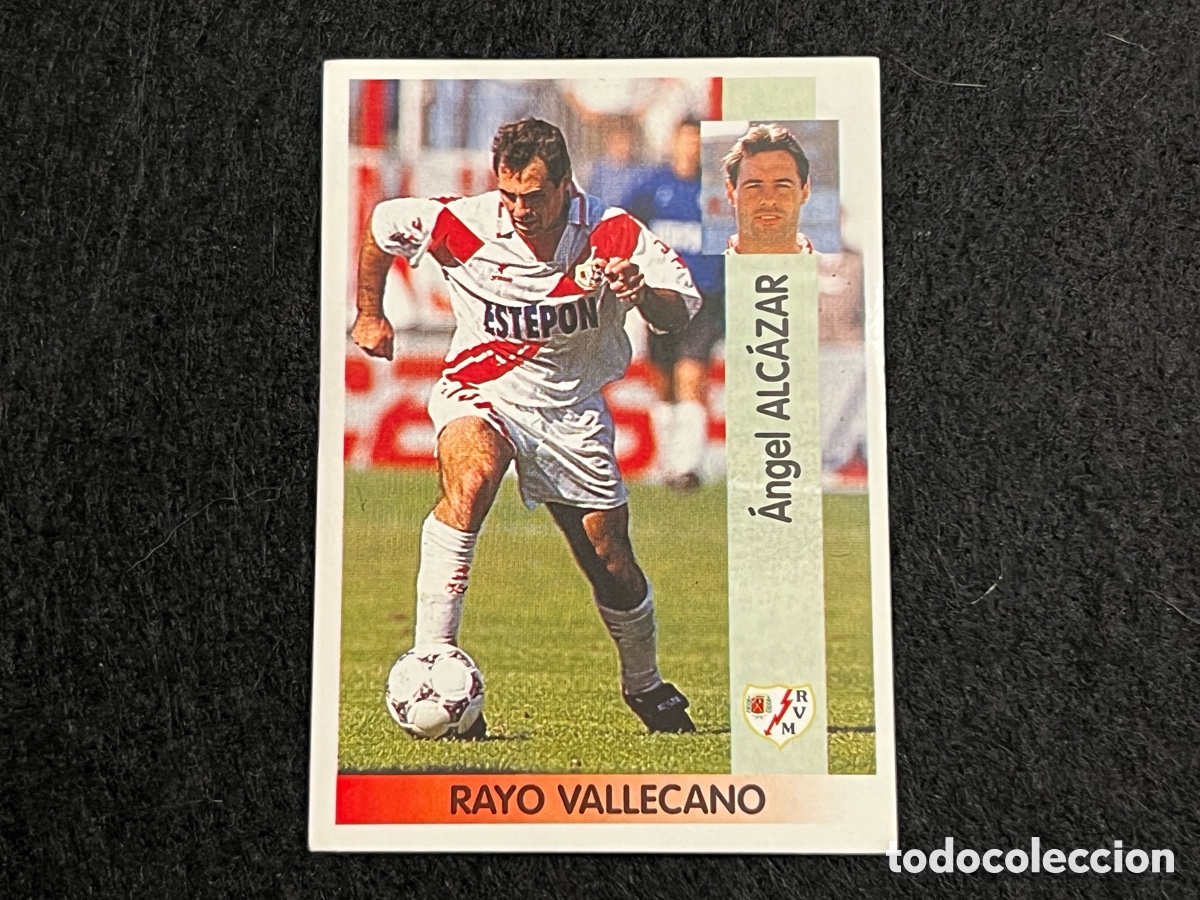 Cromos de F&uacute;tbol: CROMO ANGEL ALCAZAR RAYO VALLECANO N&Uacute;MERO 328 PANINI LIGA 96-97 1996-1997 SIN PEGAR.