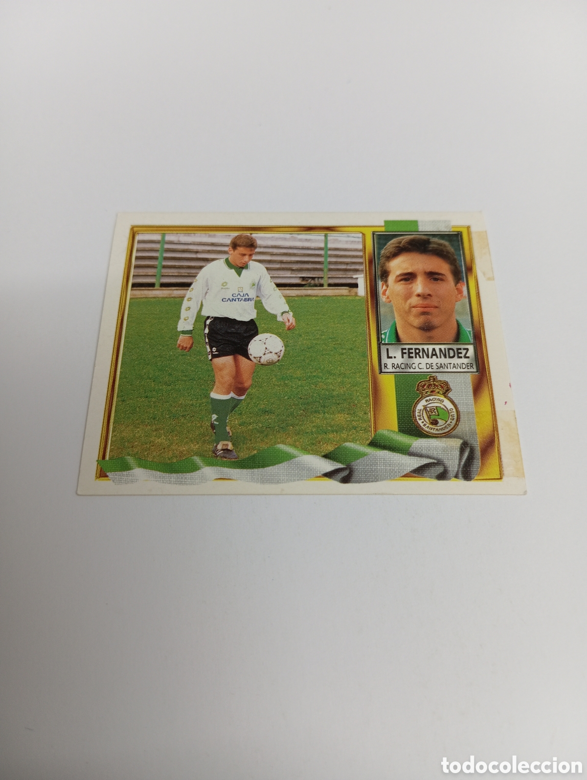 Cromos de F&uacute;tbol: LUIS FERN&Aacute;NDEZ COLOCA Racing de Santander Liga Este 1995 1996 NUEVO SIN PEGAR PANINI 95 96