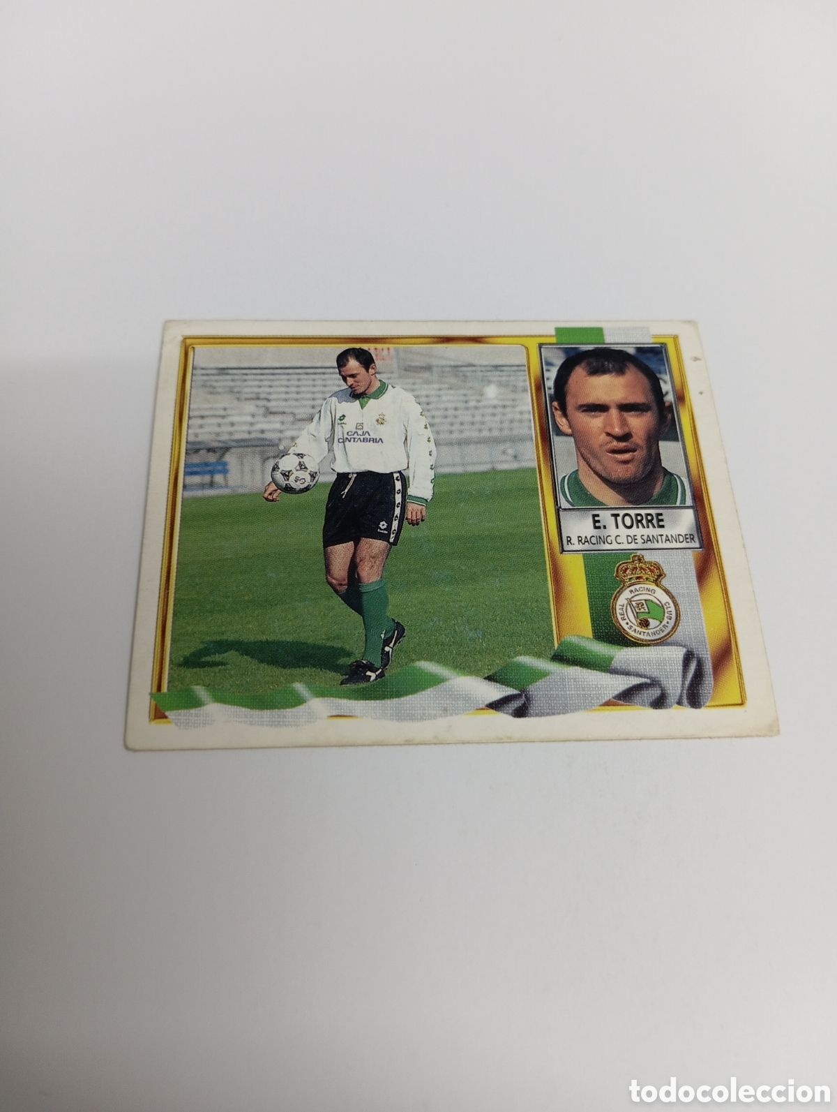Cromos de F&uacute;tbol: ESTEBAN TORRE Racing de Santander Liga Este 1995 1996 NUEVO SIN PEGAR PANINI 95 96