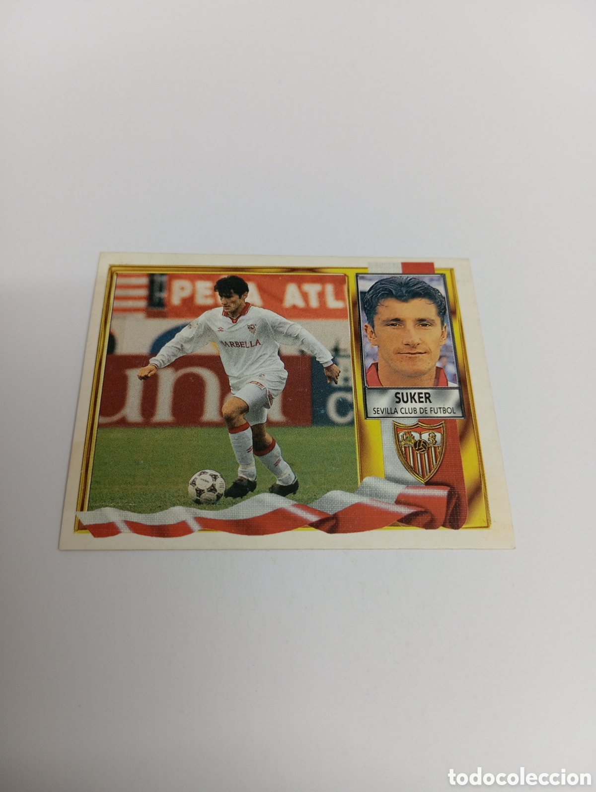 Cromos de F&uacute;tbol: SUKER Sevilla Liga Este 1995 1996 NUEVO SIN PEGAR PANINI 95 96